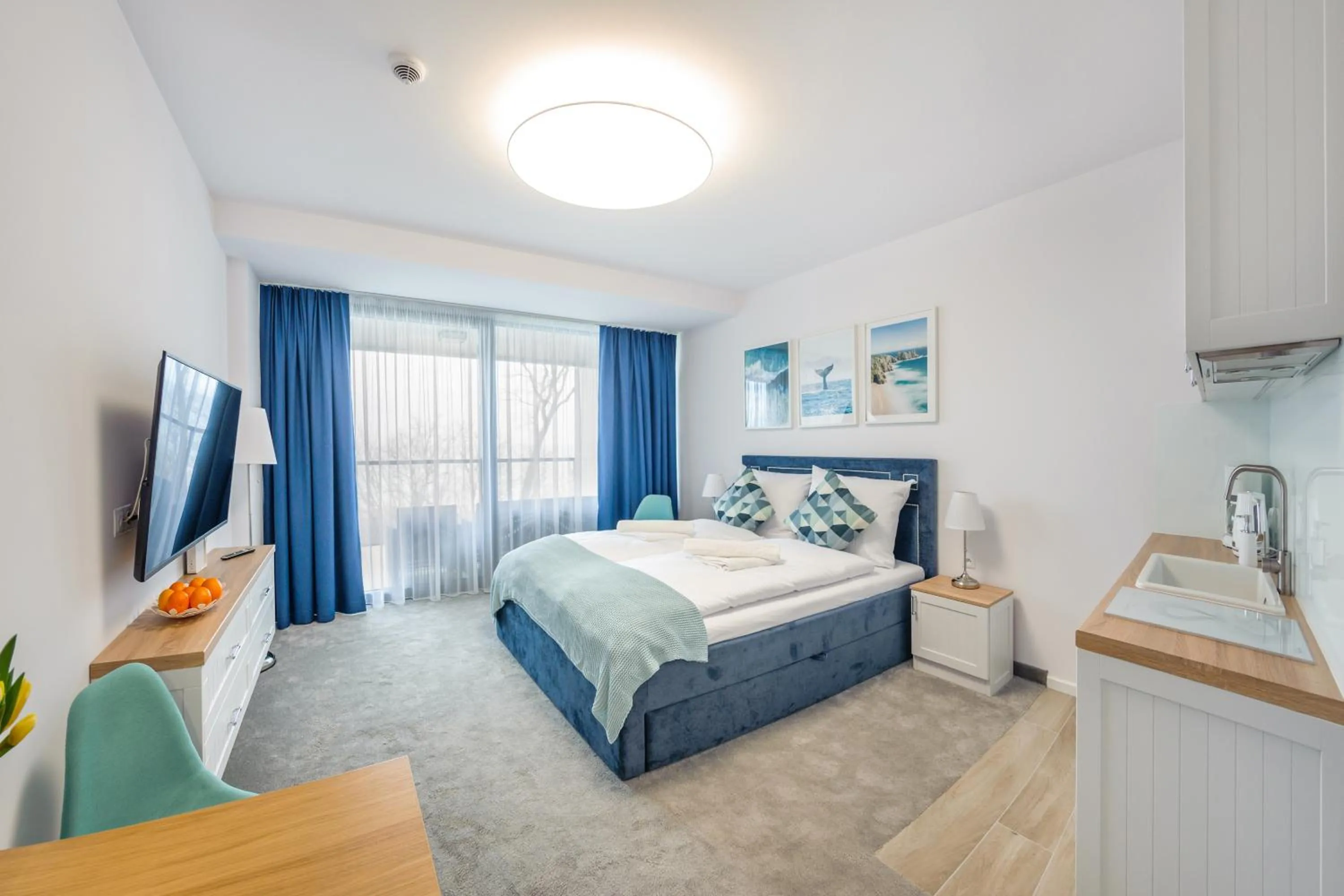 Bed in Seaside Kołobrzeg, Sun & Snow