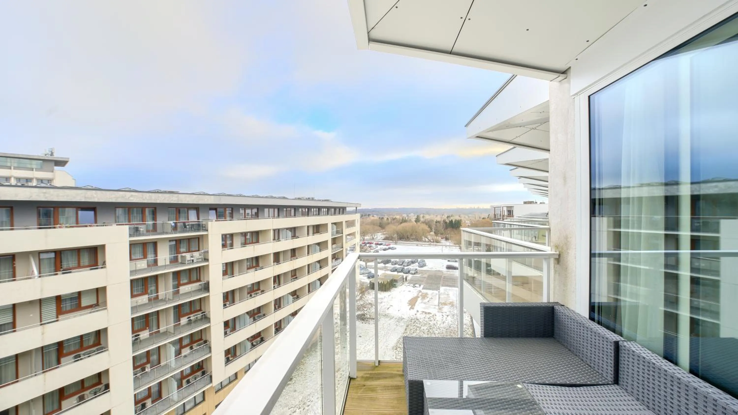 Balcony/Terrace in Seaside Kołobrzeg, Sun & Snow