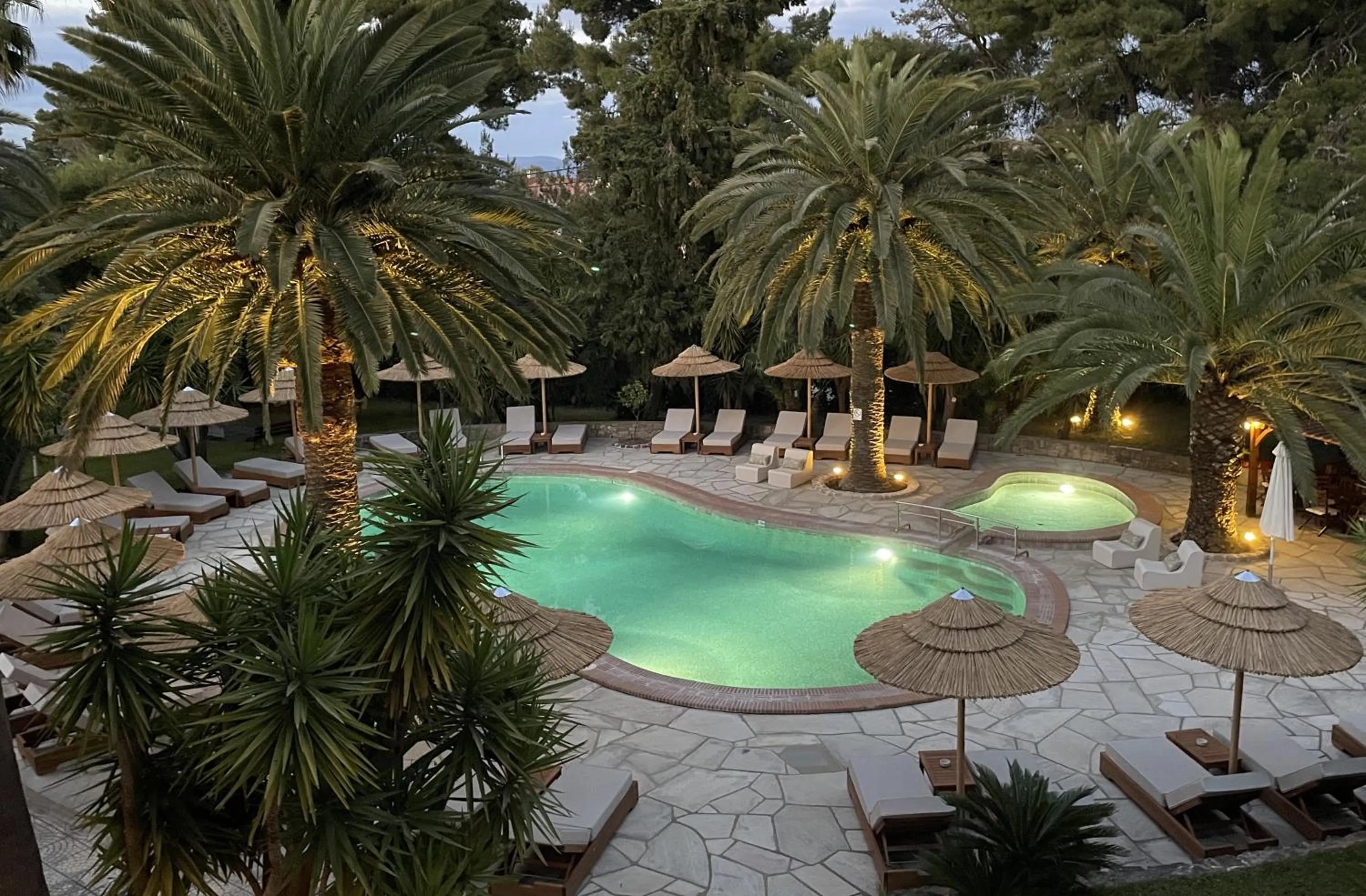 Pool view in Hotel Pilalidis