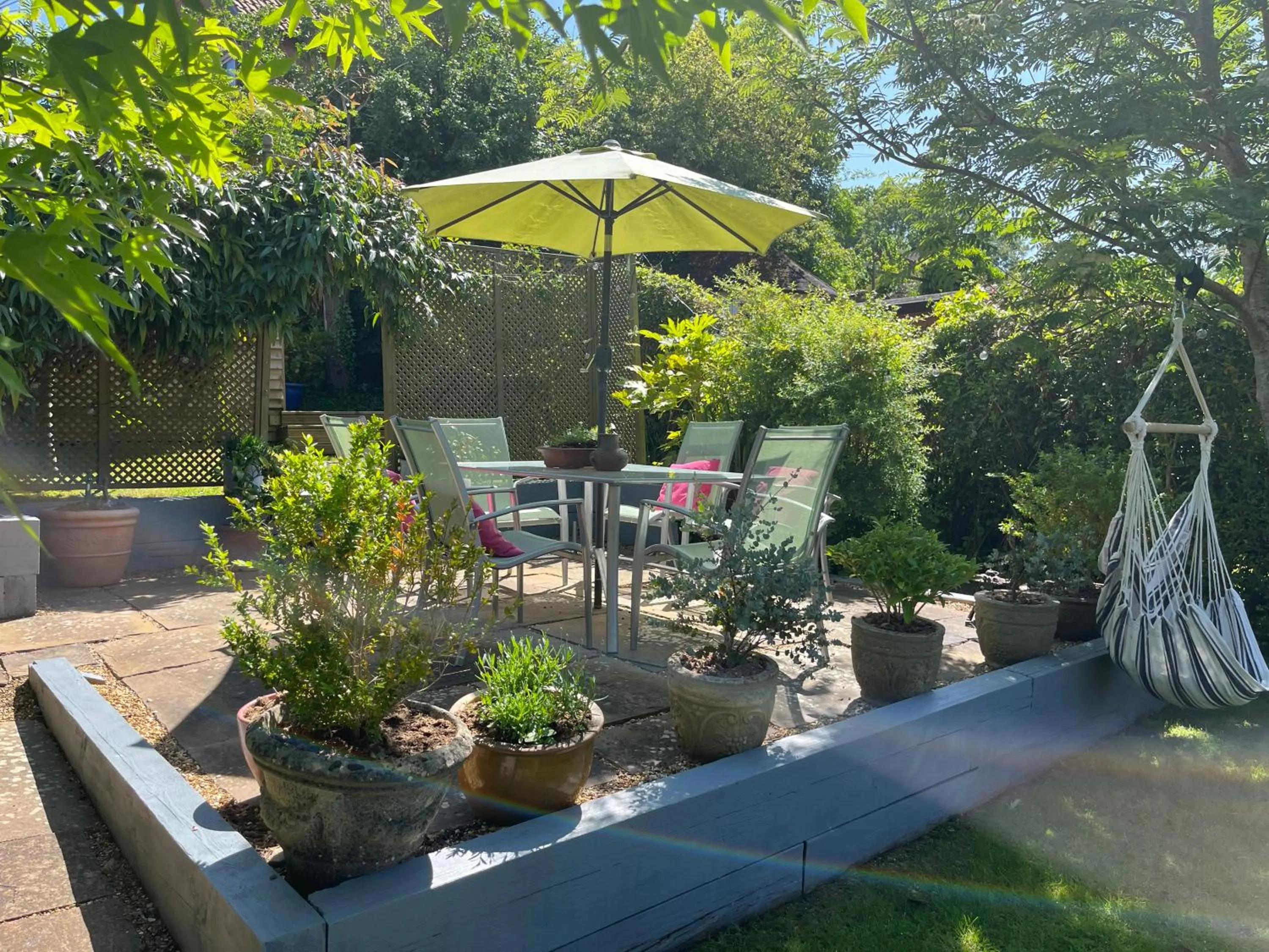 Garden in The Glastonbury Townhouse B&B