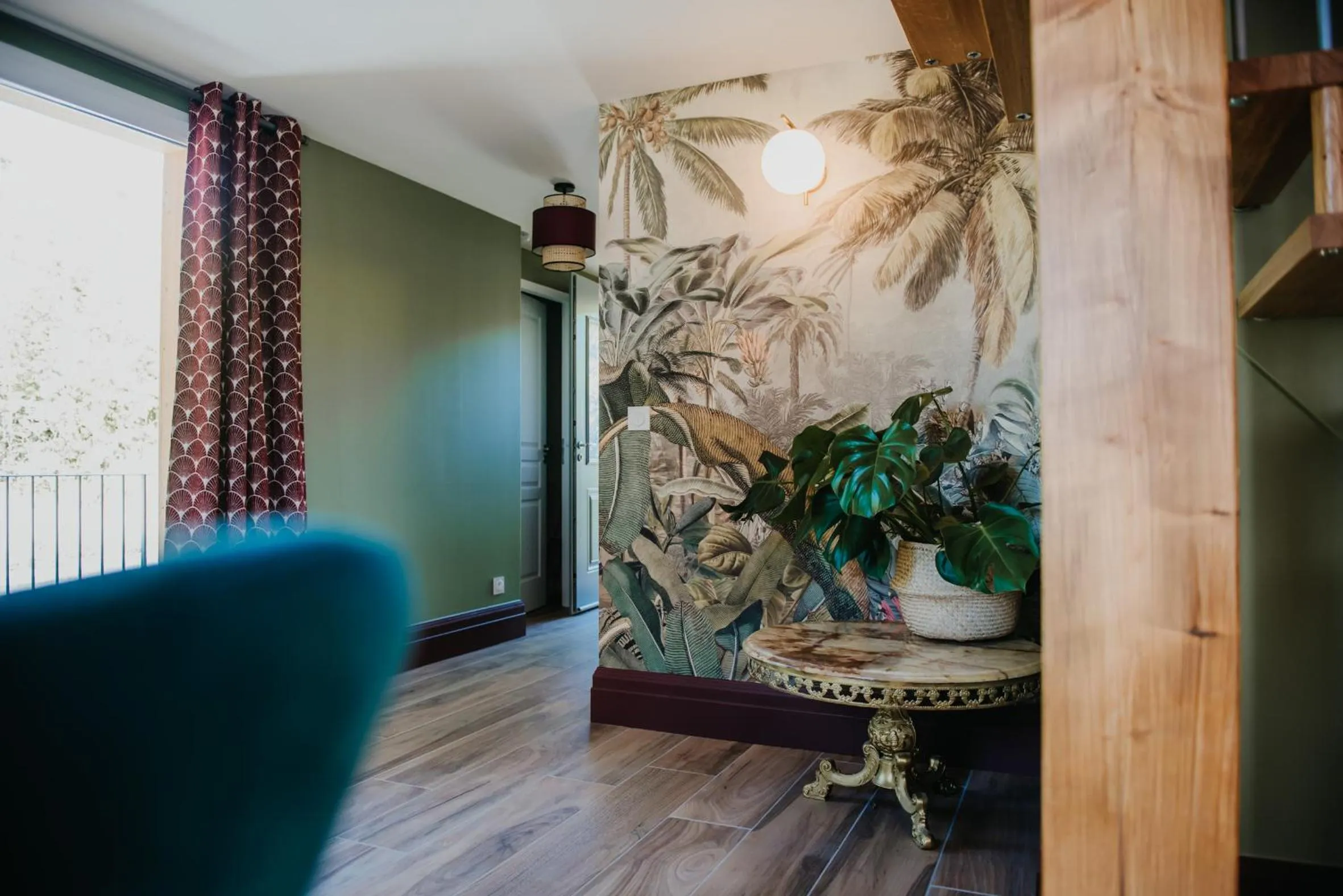 Lobby or reception in La Maison Augustine