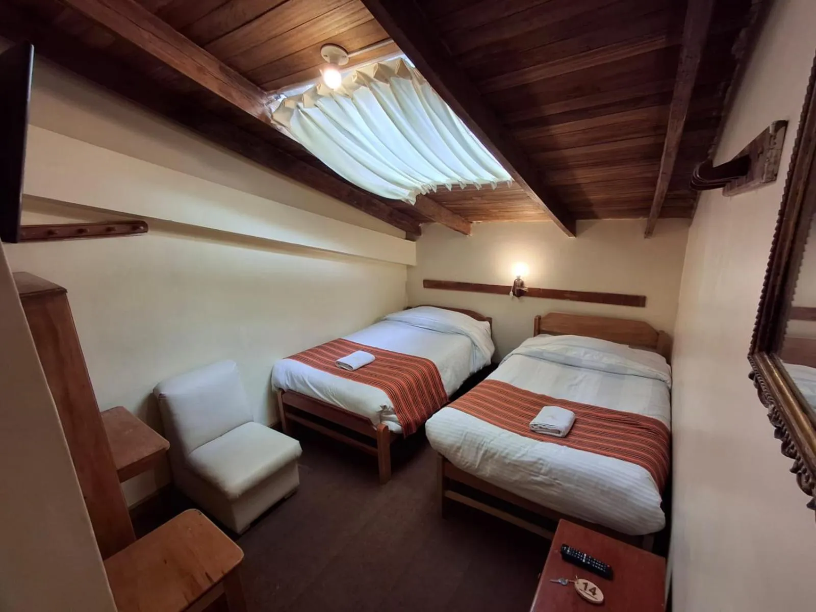 Bed in Andean Dreams Hotel