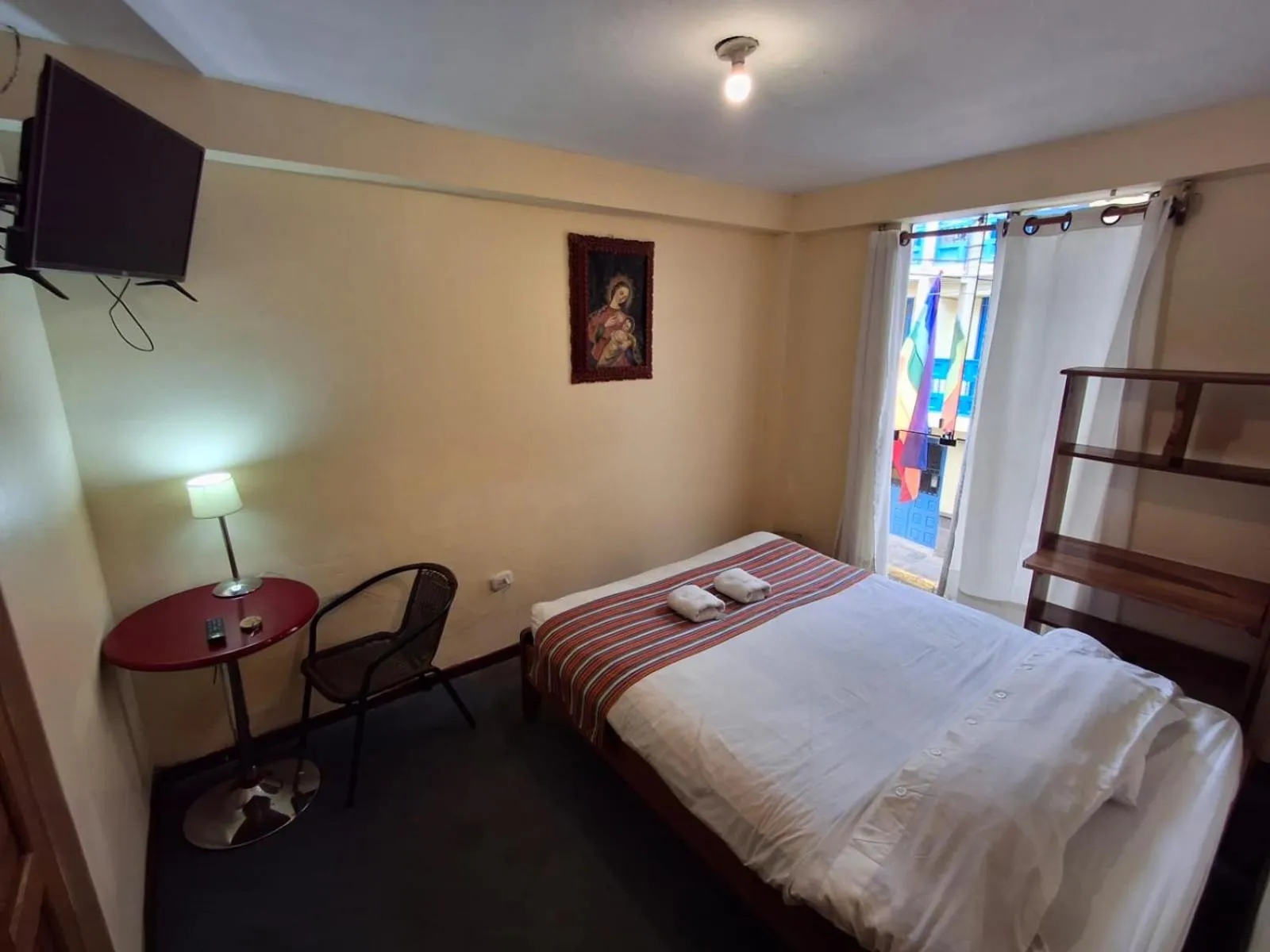 Bed in Andean Dreams Hotel