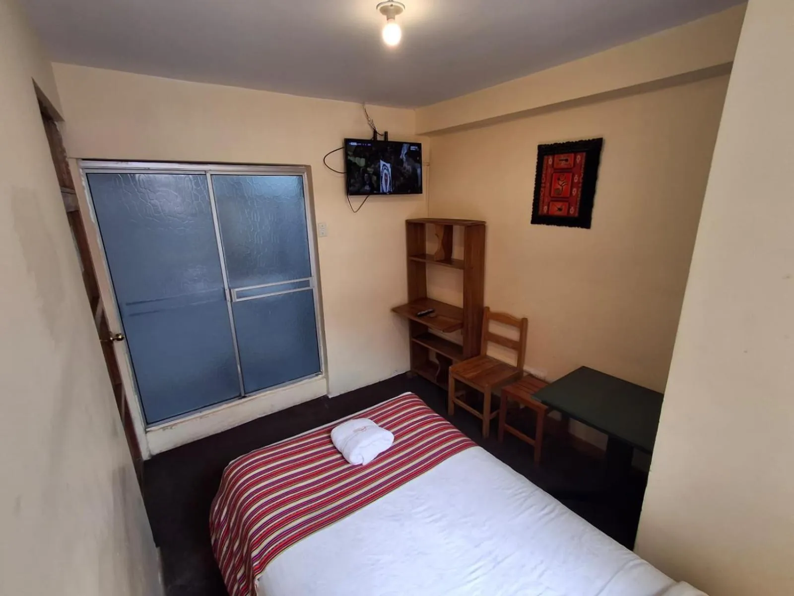 Bed in Andean Dreams Hotel