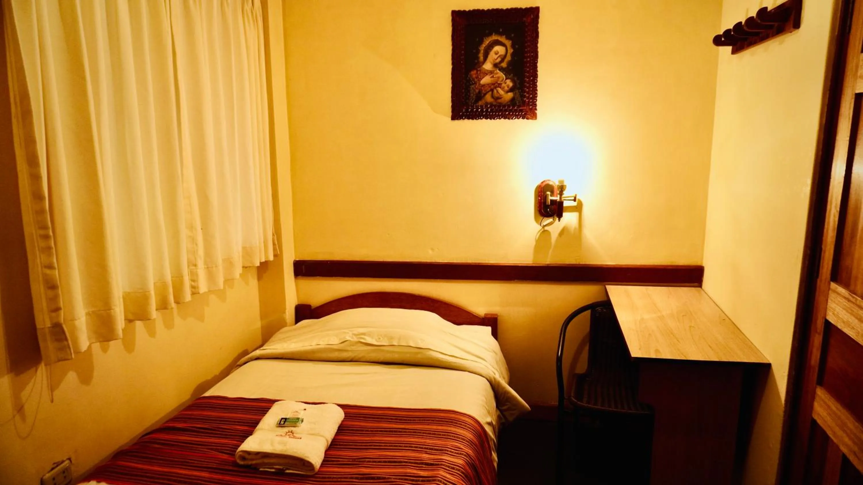 Bed in Andean Dreams Hotel