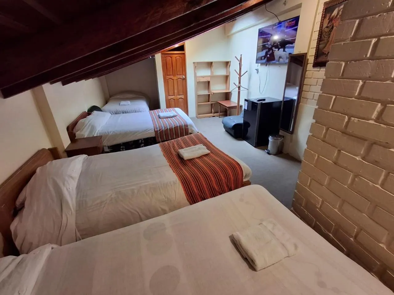 Bed in Andean Dreams Hotel