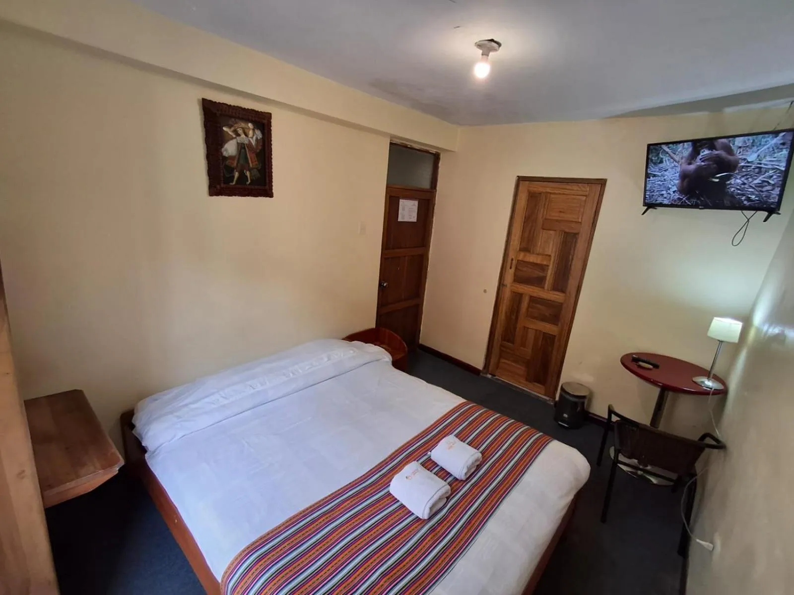 Bed in Andean Dreams Hotel