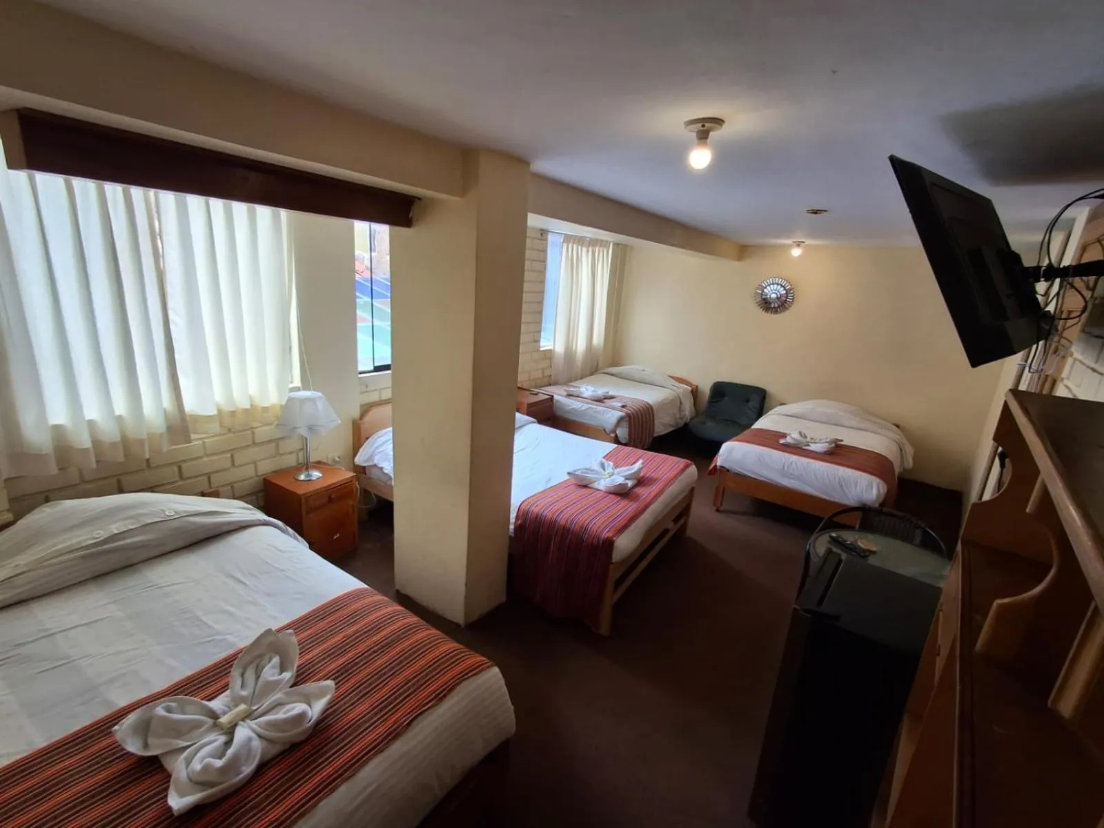 Bed in Andean Dreams Hotel