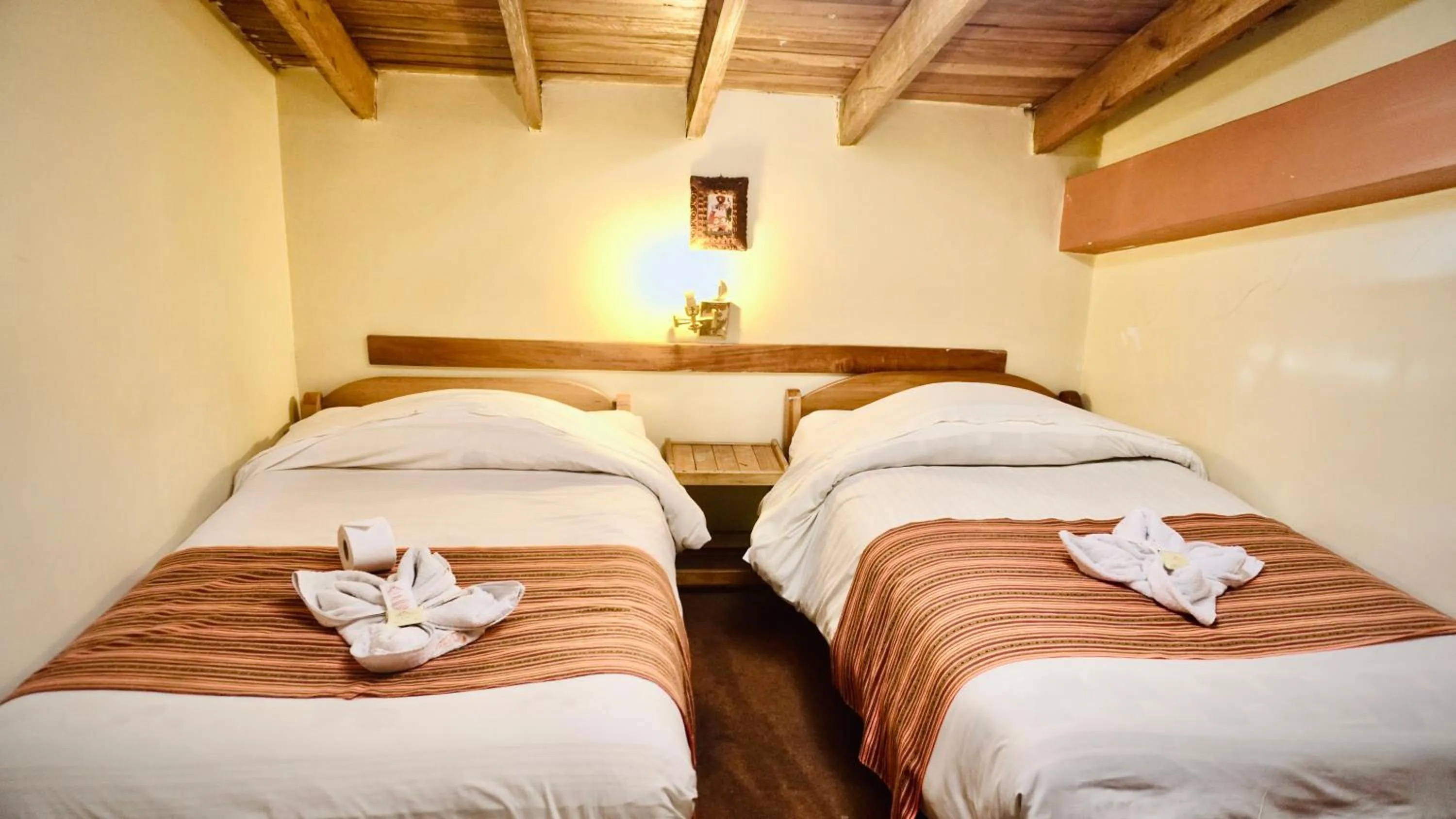 Bed in Andean Dreams Hotel