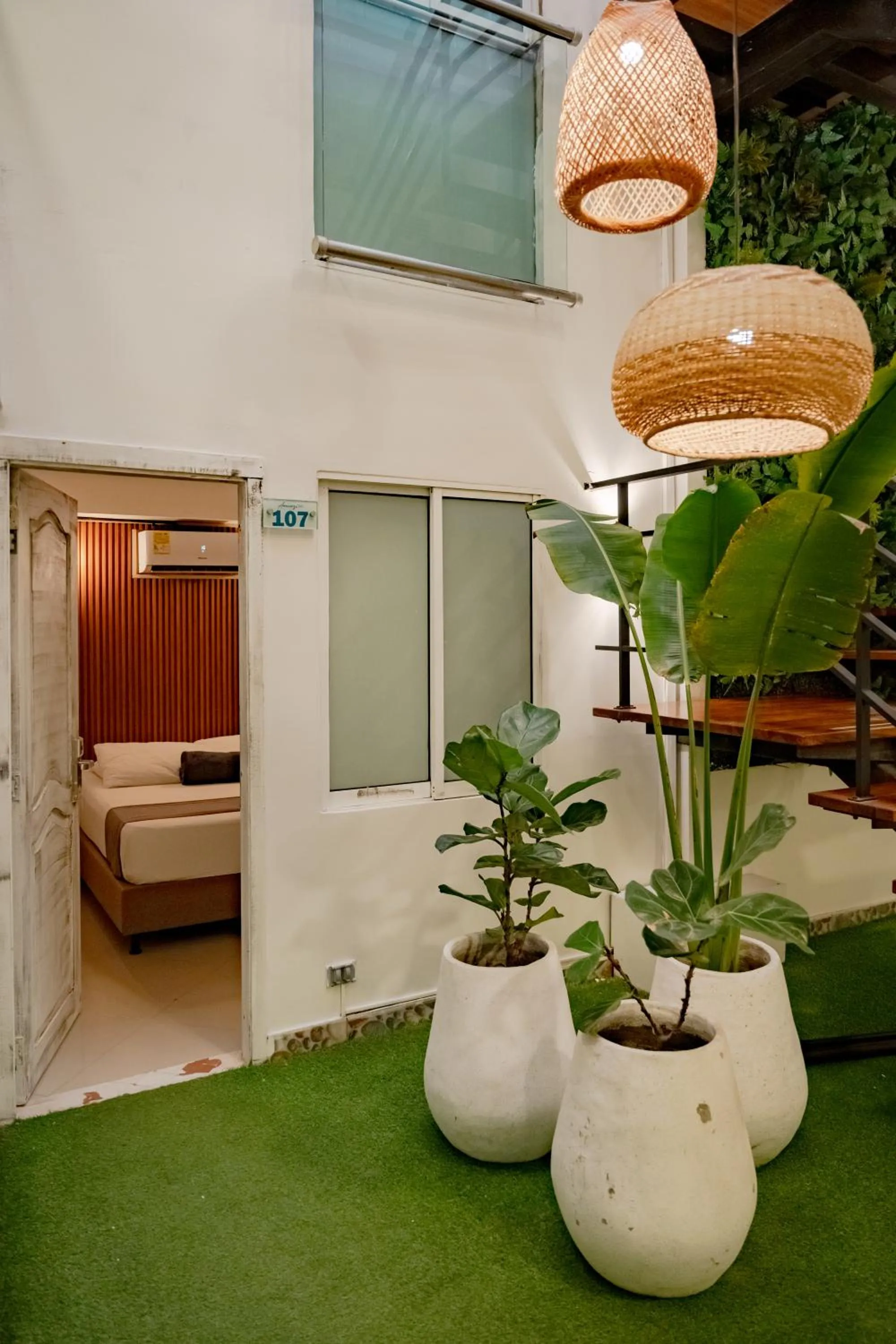 View (from property/room), Bed in Casa Amanzi Cartagena by Bernalo Hotels