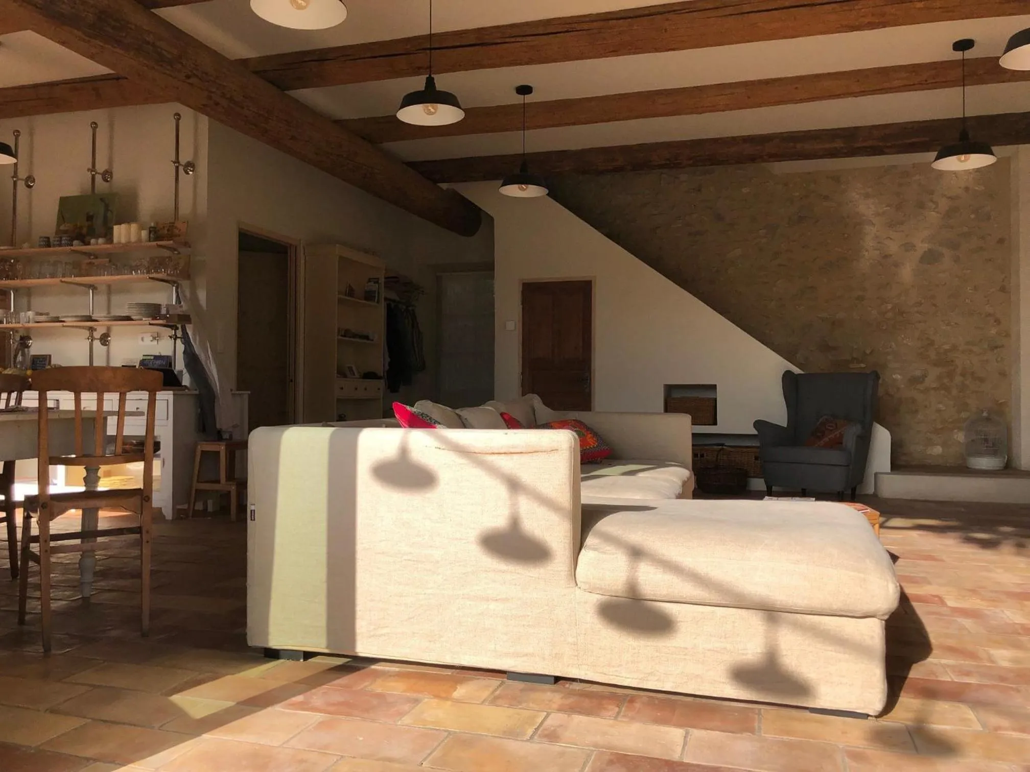 Living room in Le Mas de la Sorgue