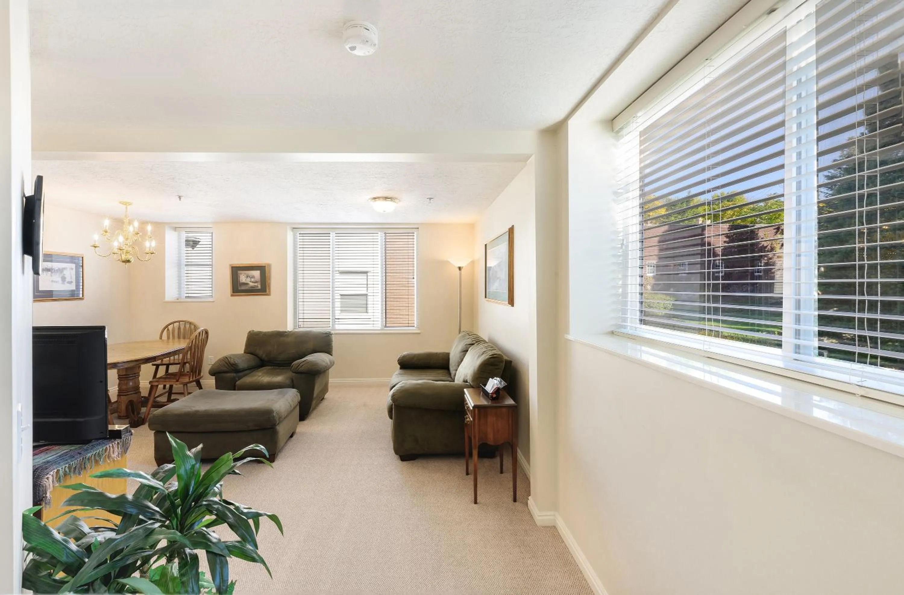 Living room in The Kimball at Temple Square