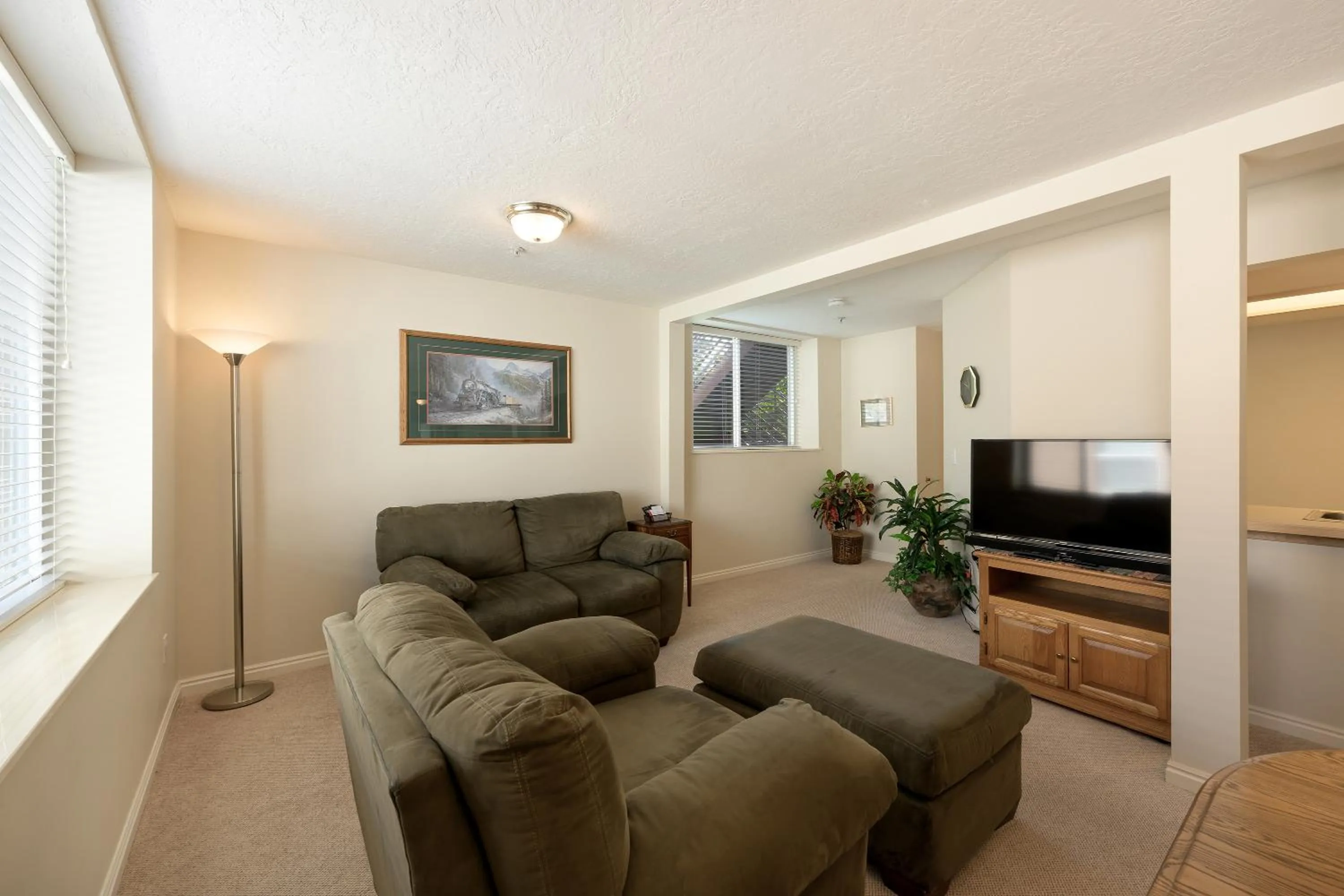 Living room in The Kimball at Temple Square