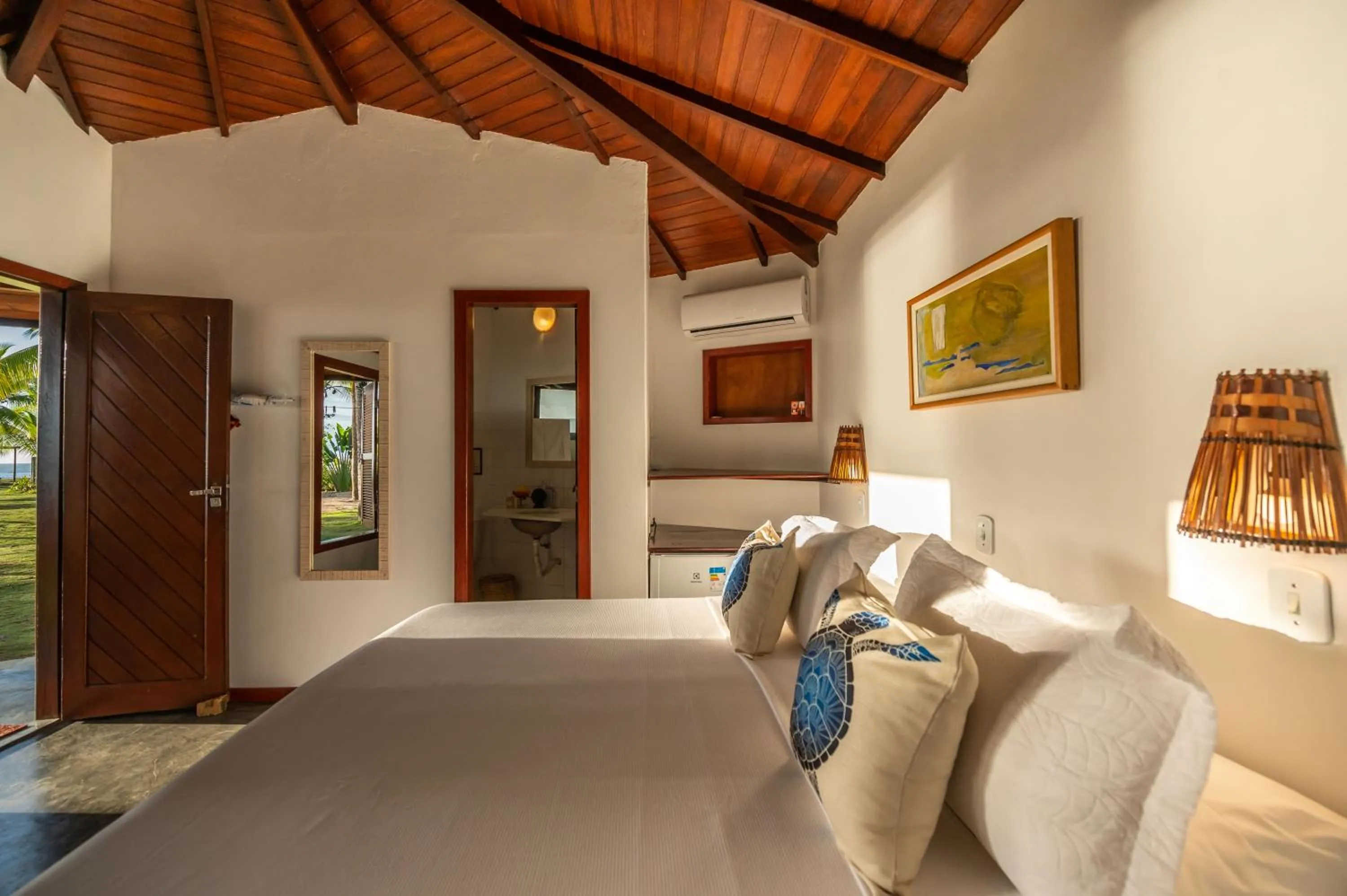 Bed in Pousada Lagoa do Cassange