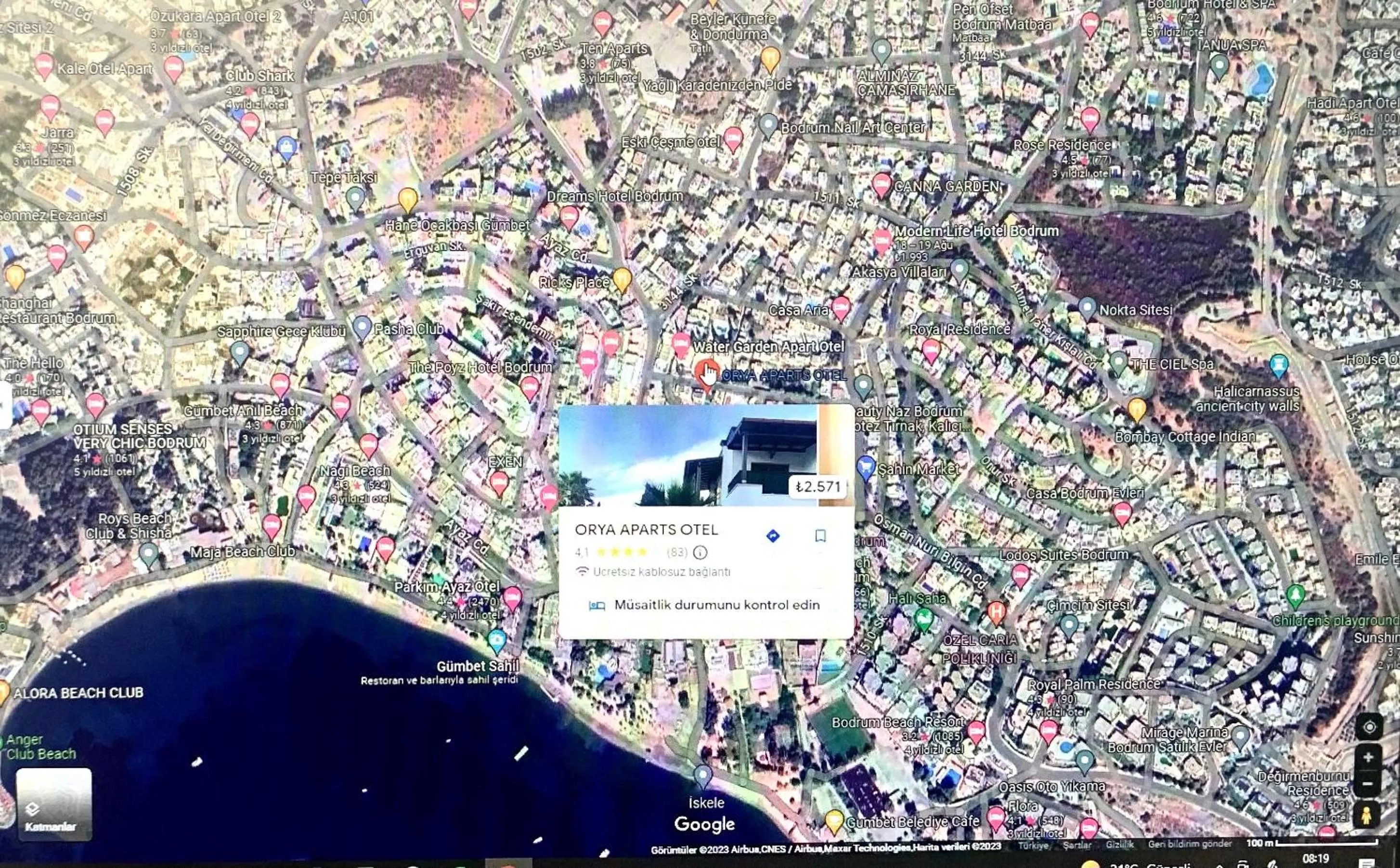 Bird's eye view in Orya Aparts