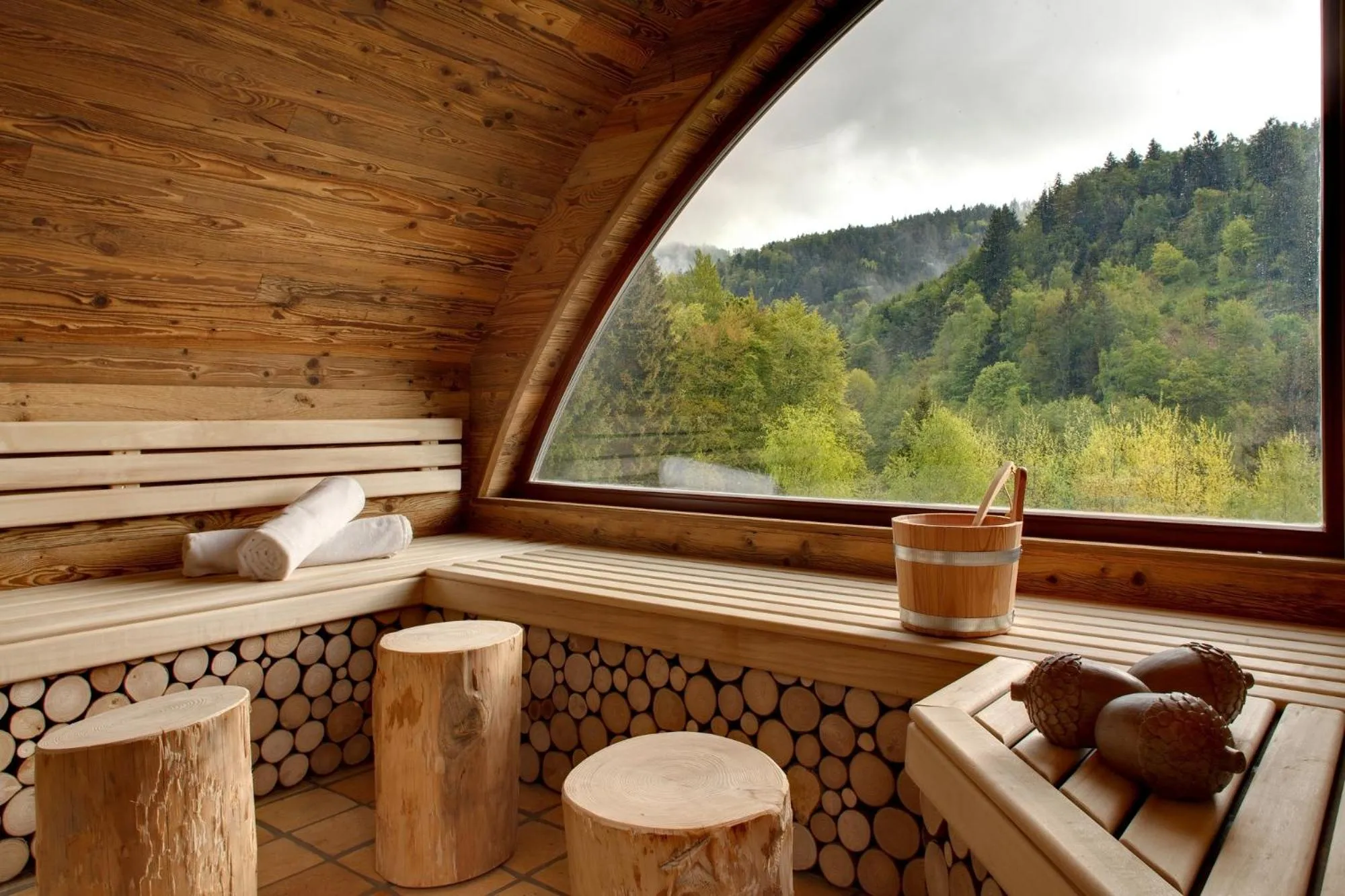Sauna in LA CHENEAUDIÈRE - Hôtel Spa - Relais & Châteaux - Restaurant étoilé