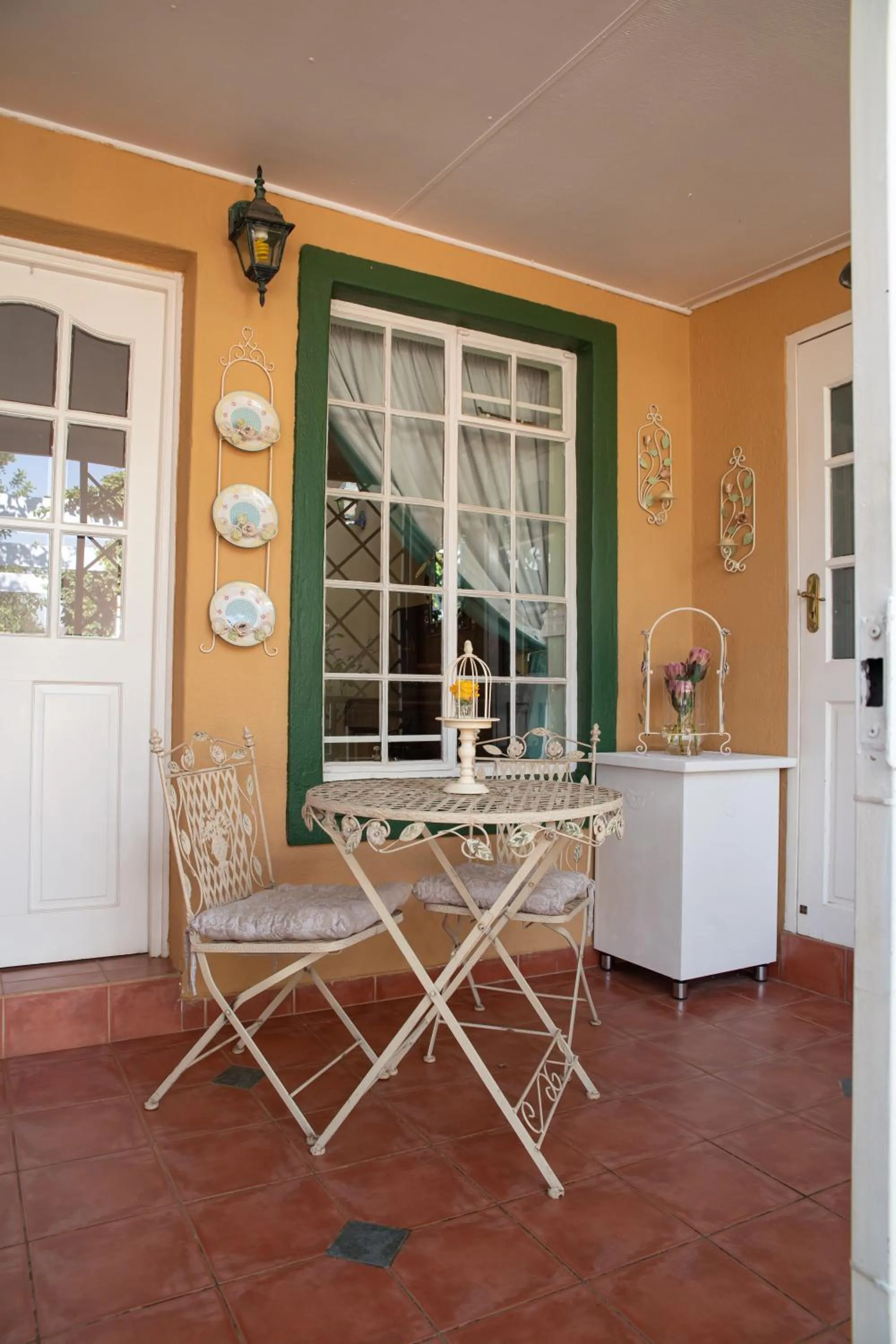 Patio in Roses and Pebbles B & B Guest House