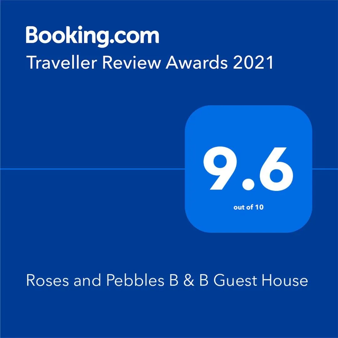 Certificate/Award in Roses and Pebbles B & B Guest House