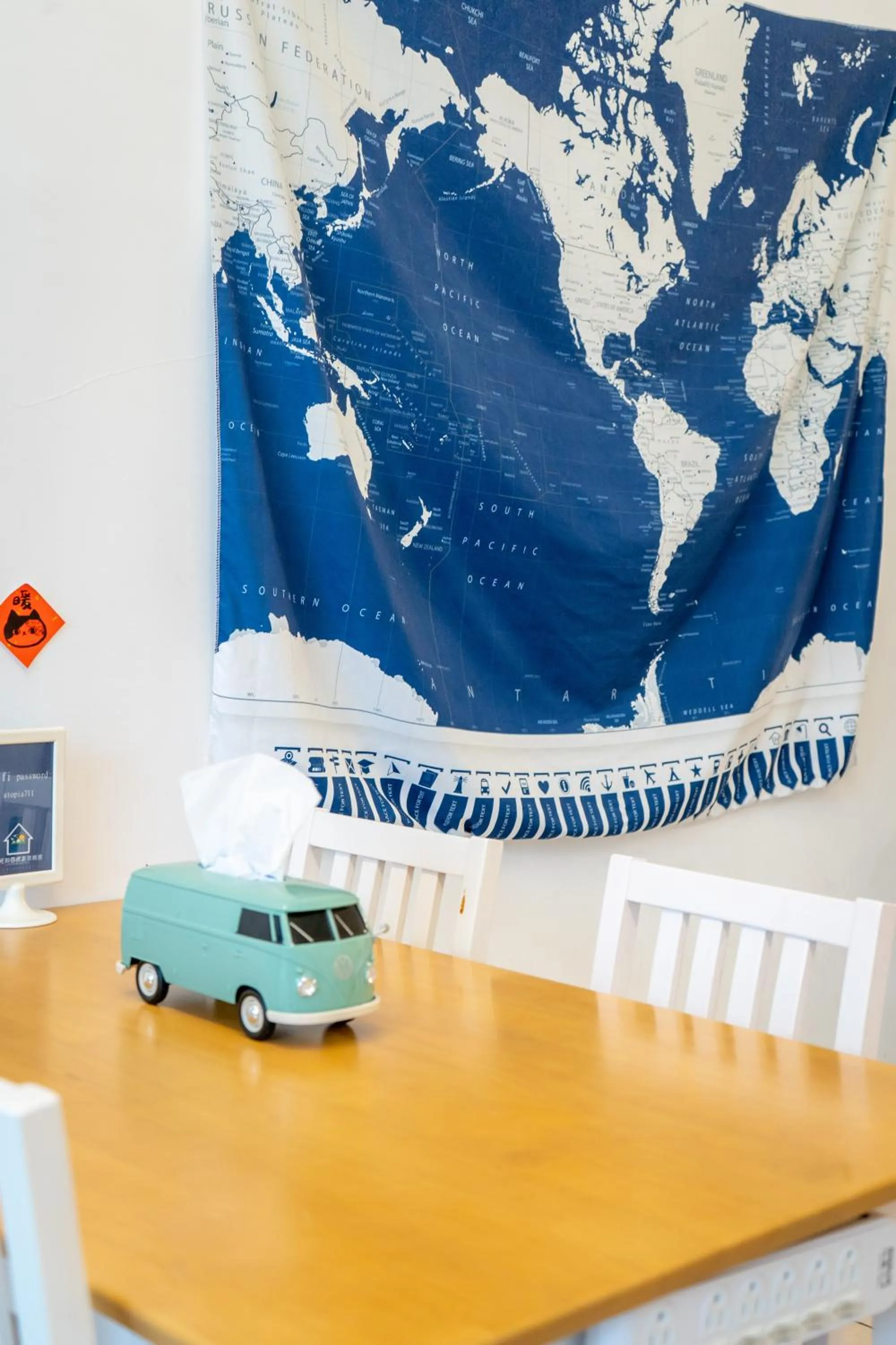 Living room in Utopia Hostel