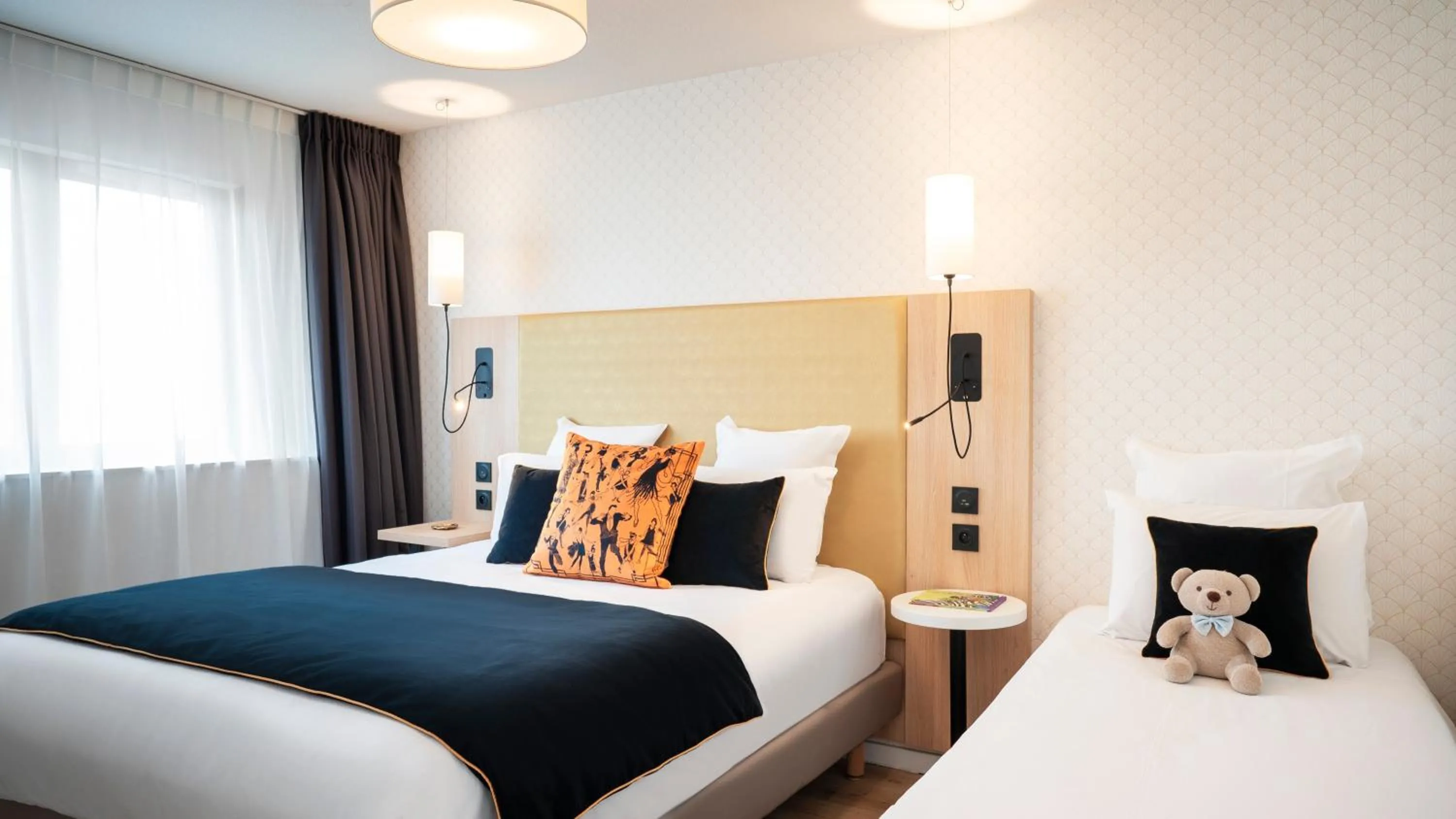 Bedroom, Bed in Séjours & Affaires Serris Rive Gauche