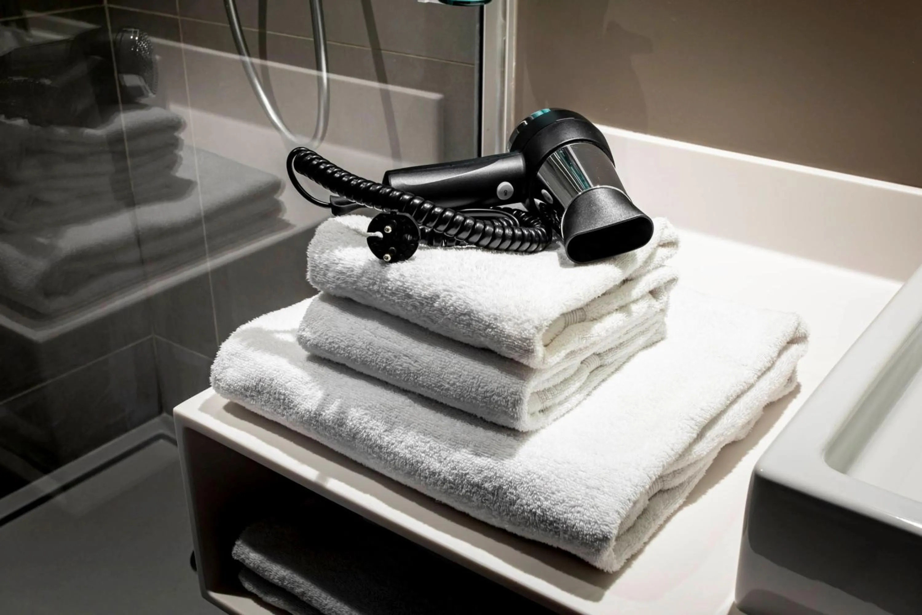 Bathroom in Novotel Beaune