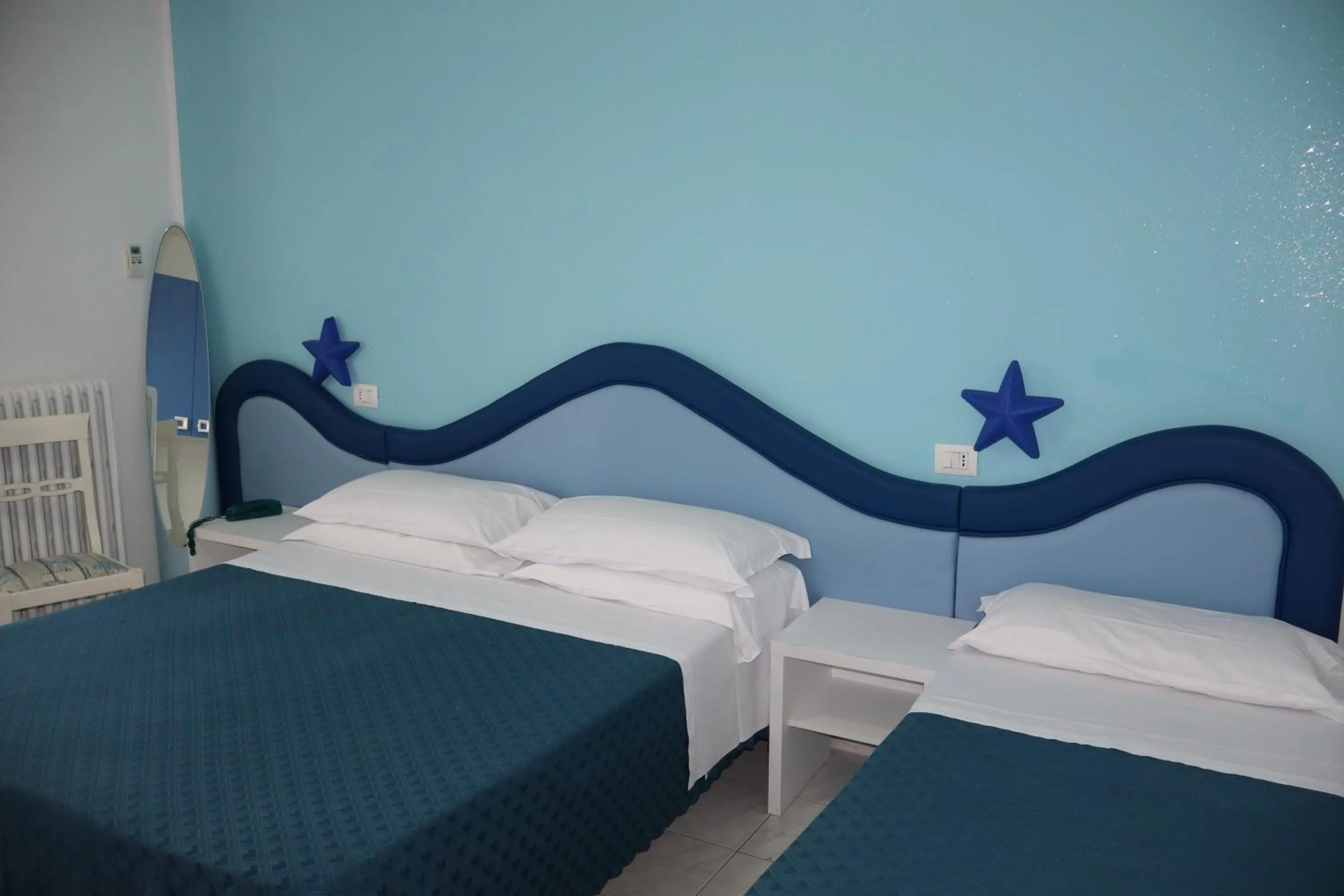 Bed in Hotel Albatros