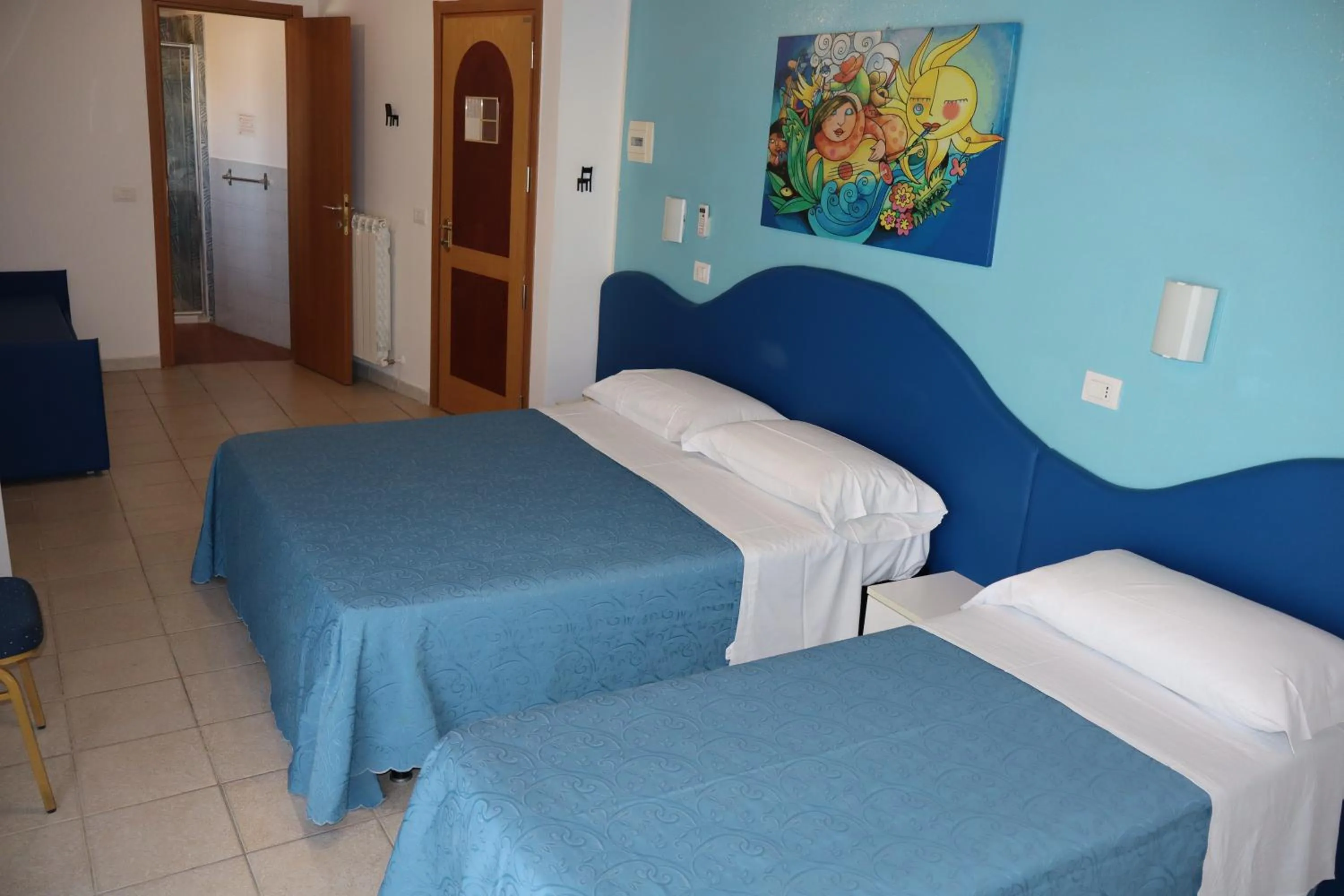 Bed in Hotel Albatros