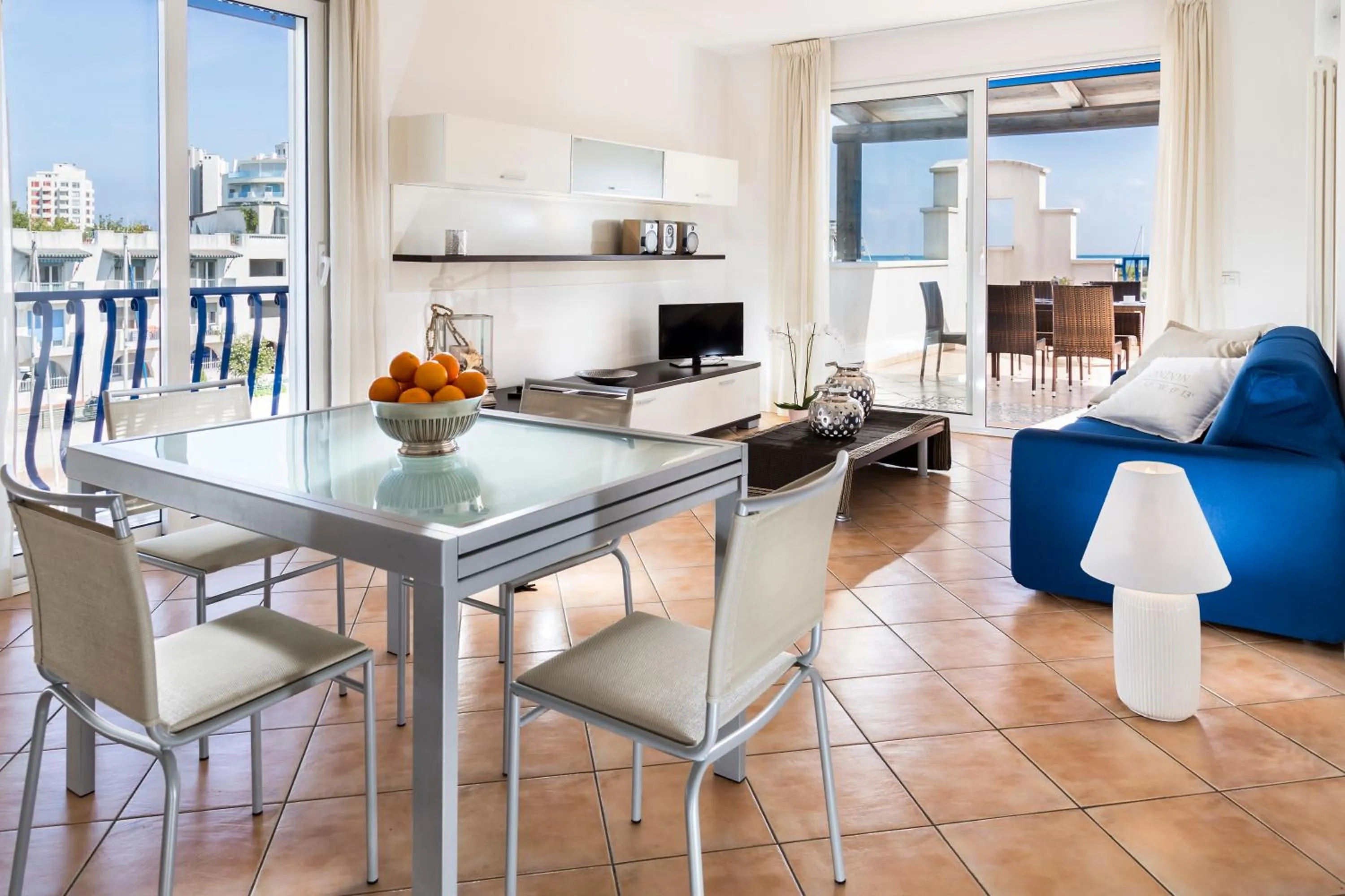 Living room in Portoverde Beach Apartments