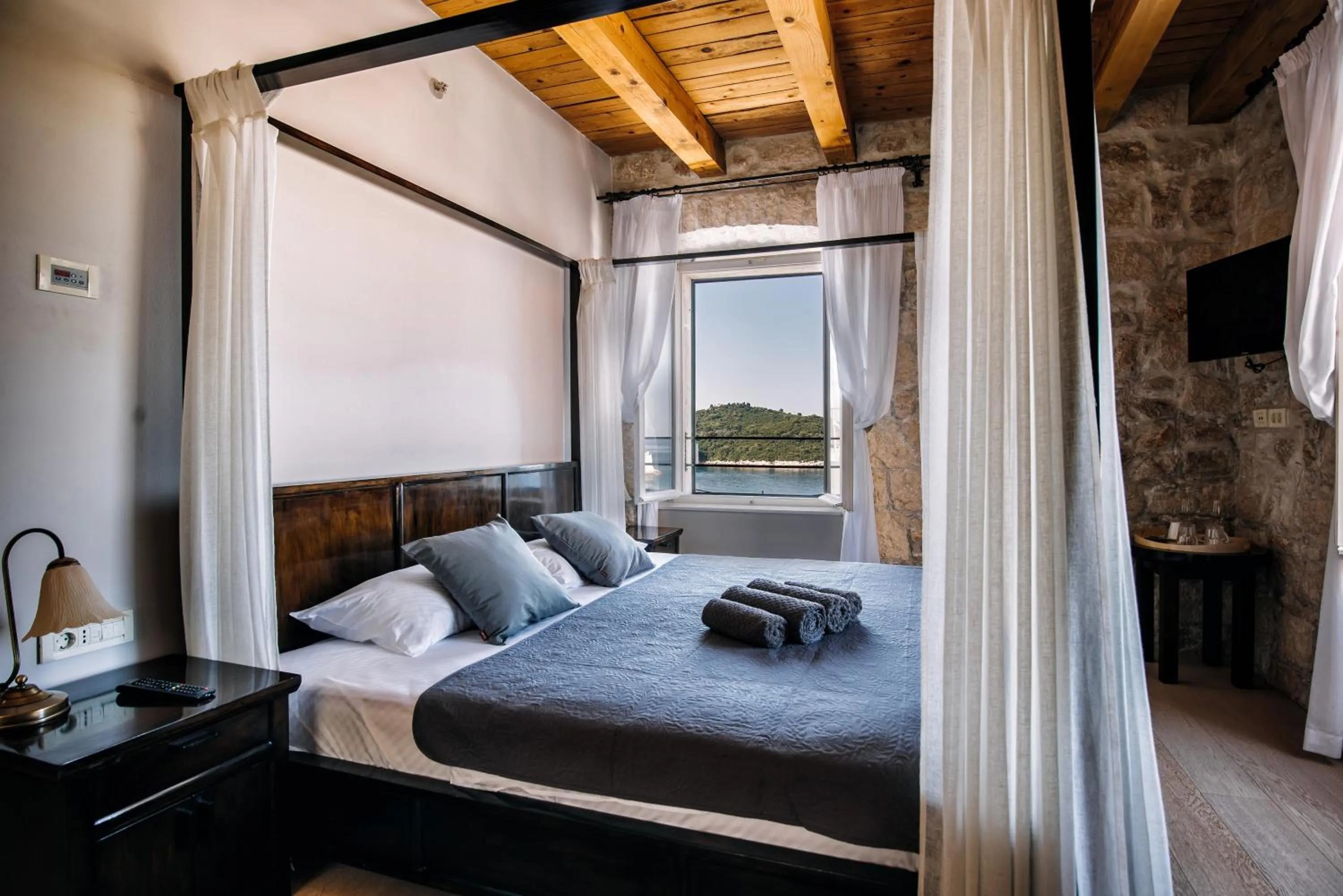 Bed in Villa Allure of Dubrovnik