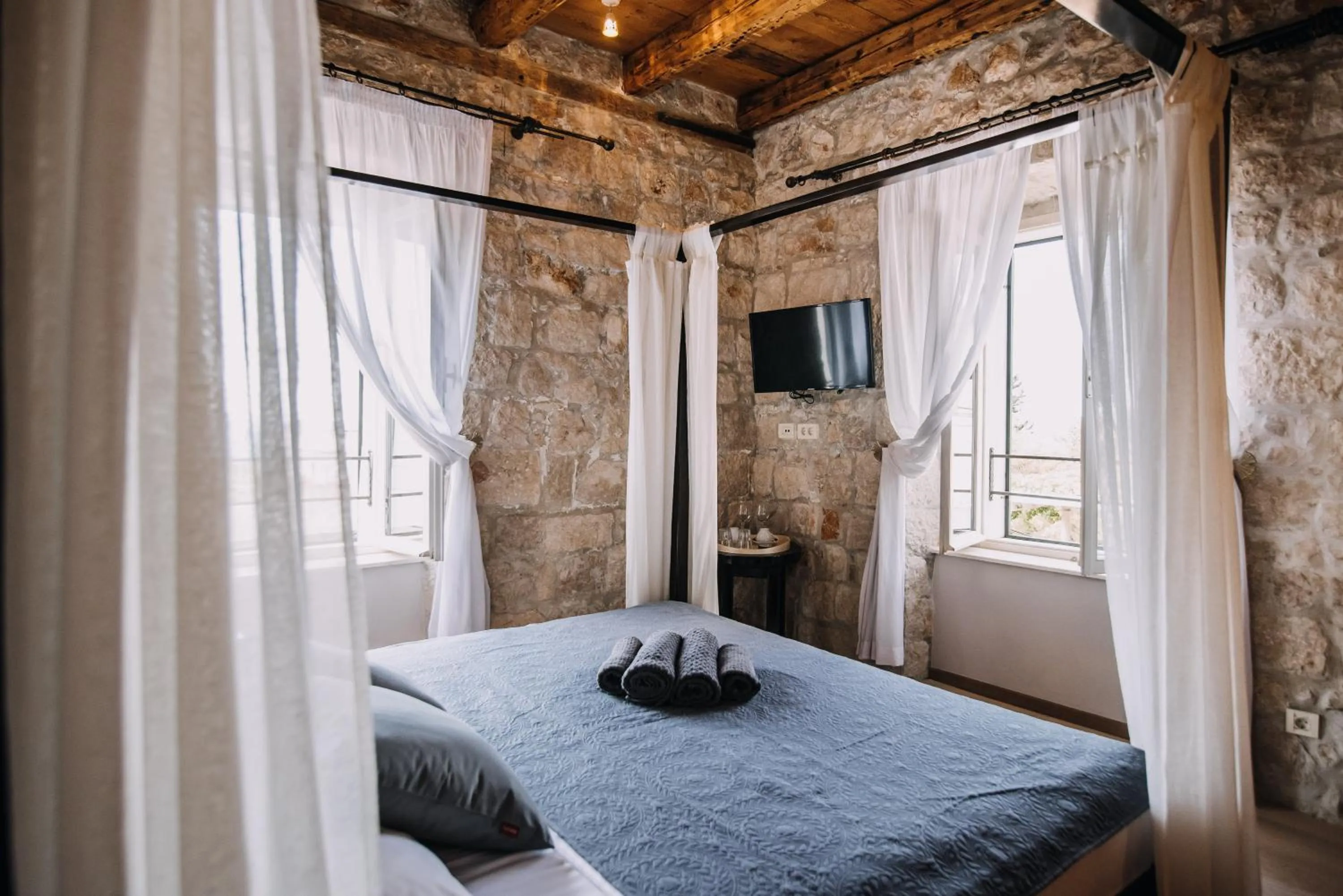 Bed in Villa Allure of Dubrovnik