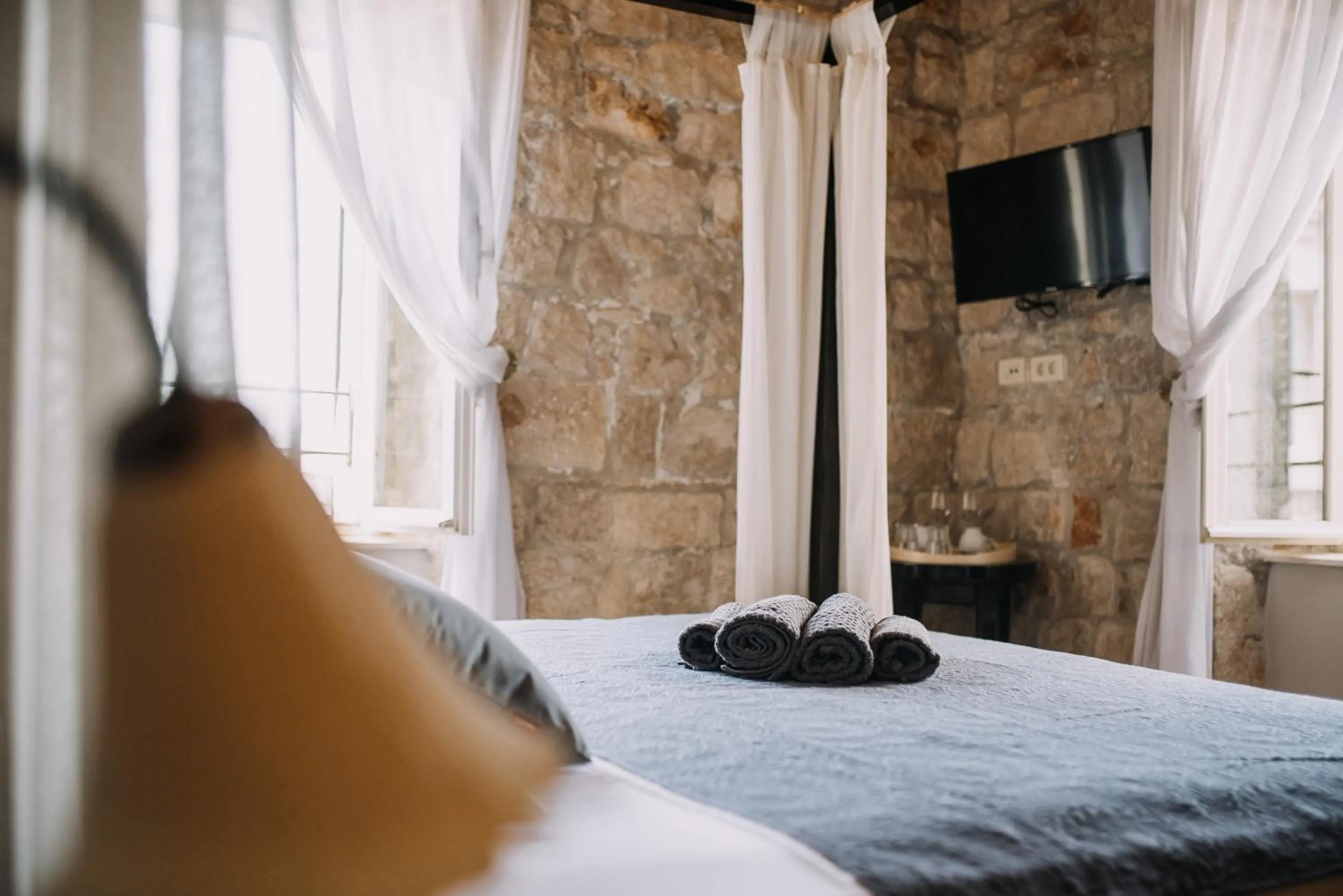 Bed in Villa Allure of Dubrovnik