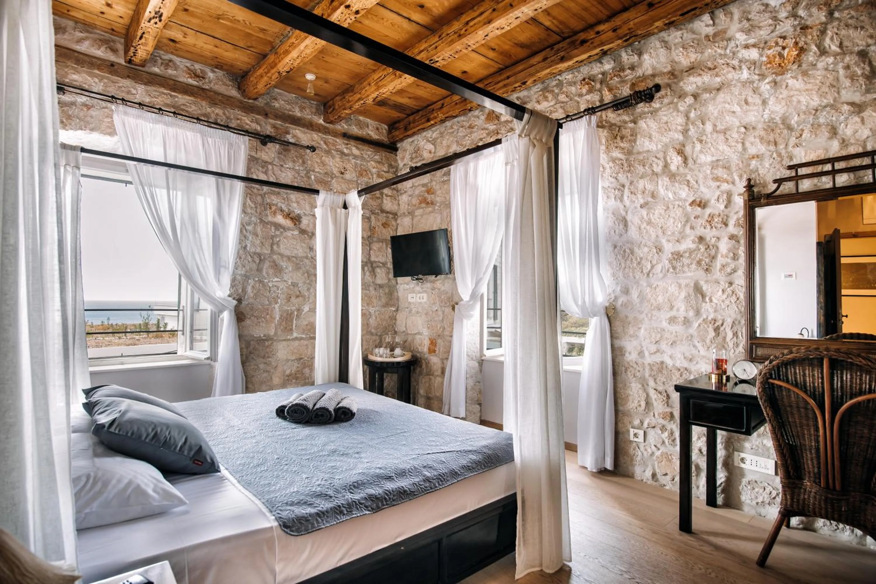 Bed in Villa Allure of Dubrovnik