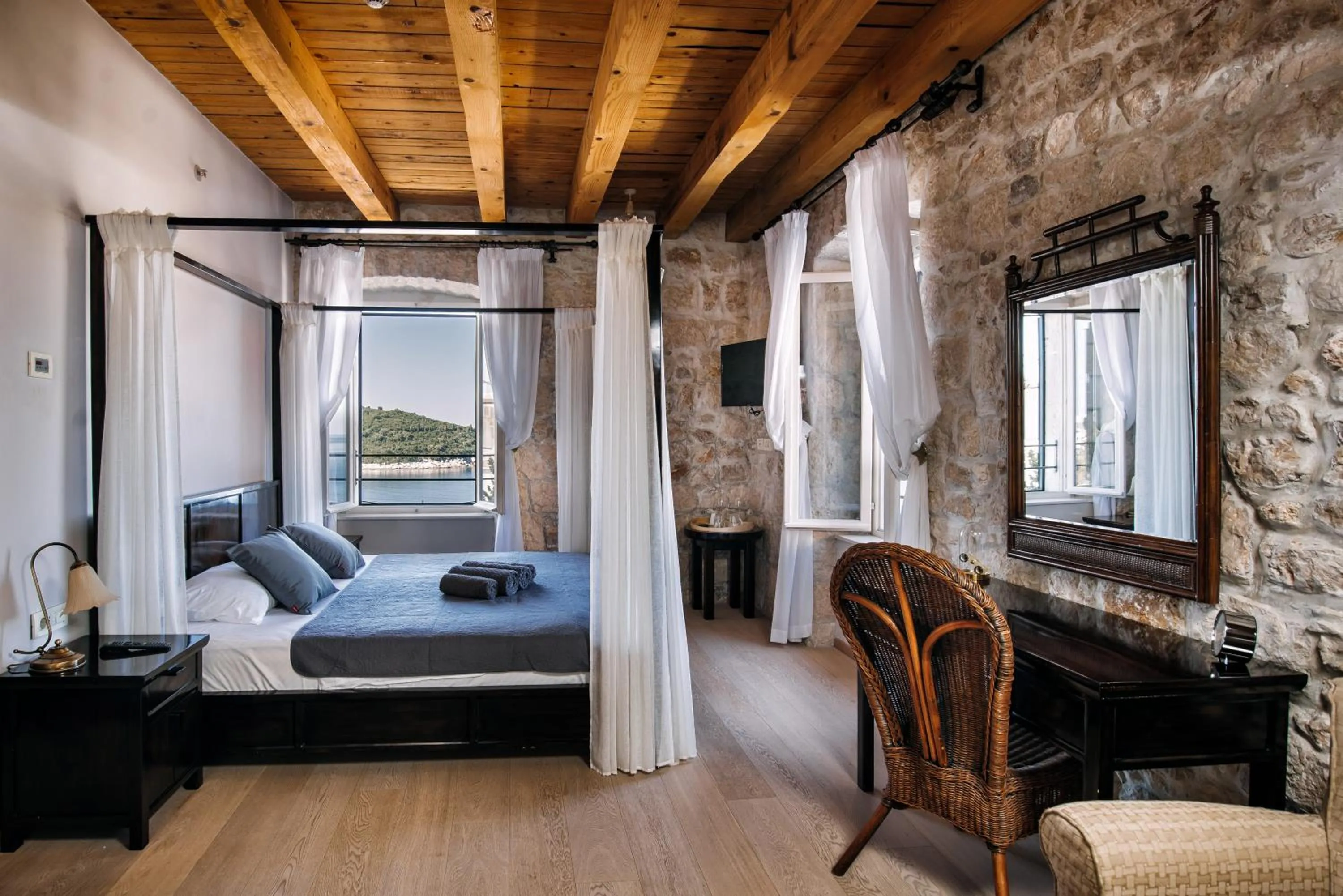 Bed in Villa Allure of Dubrovnik