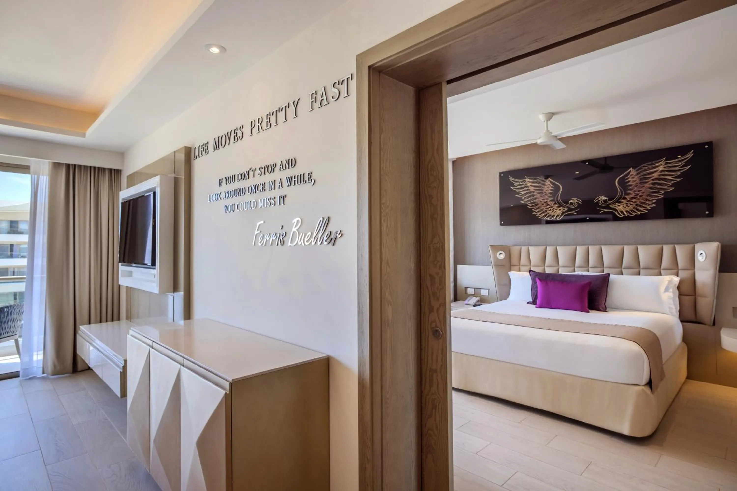 Bedroom, Bed in Planet Hollywood Cancun Adult Scene by Royalton, An Autograph Collection All-Inclusive Resort - Adults Only