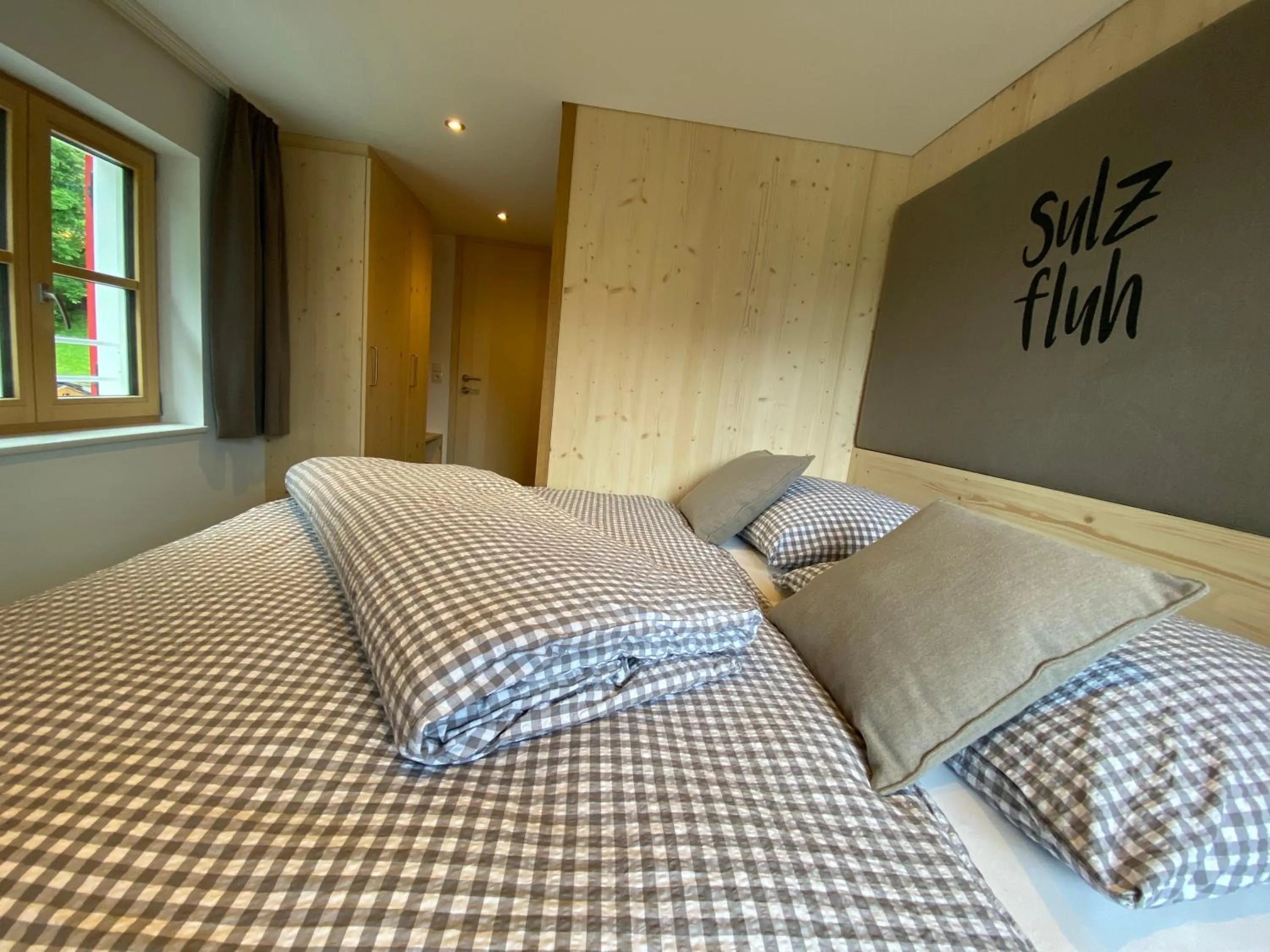 Bed in Gasthaus Sulzfluh