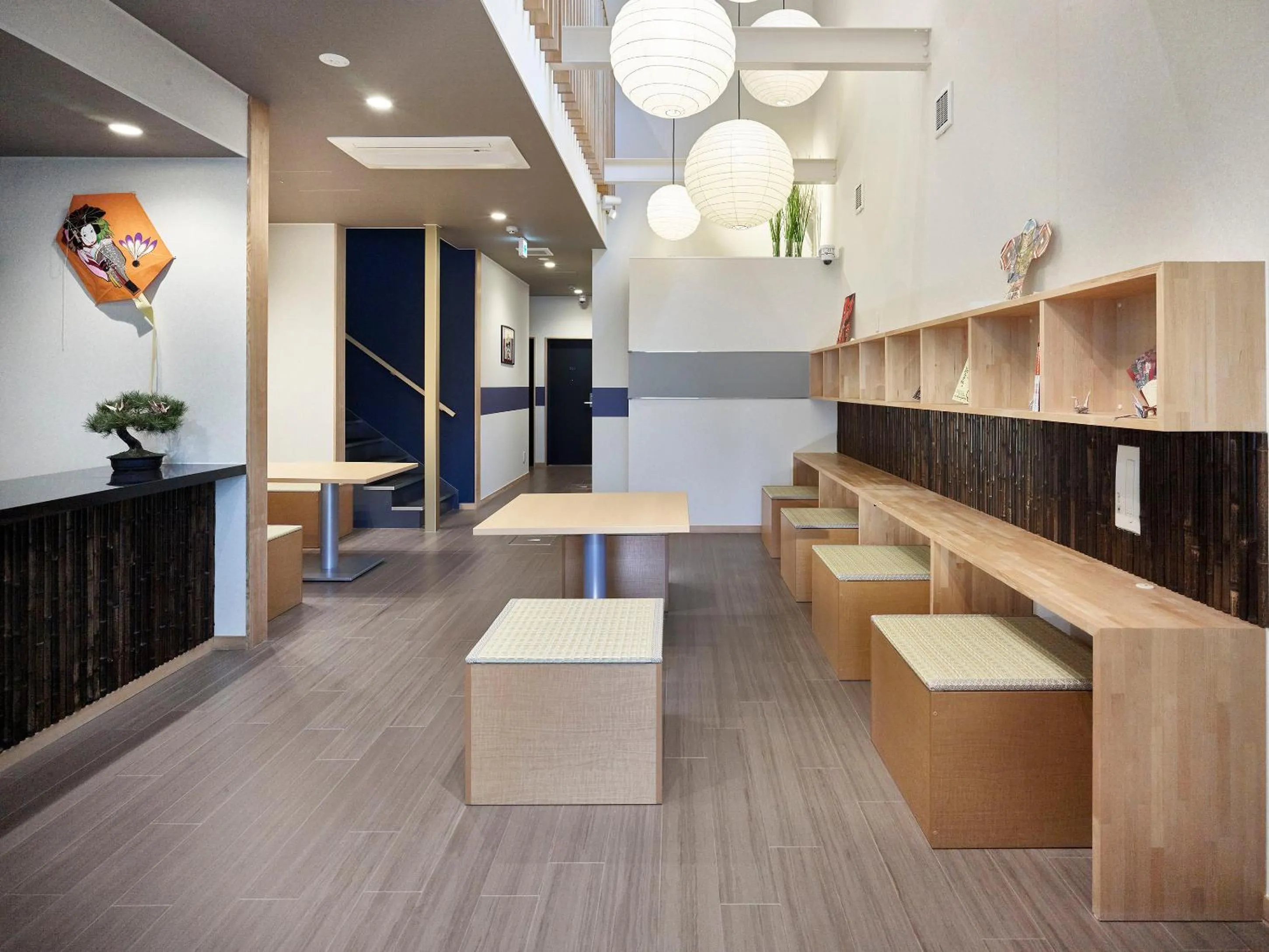 Lobby or reception in Hostel Takeyado