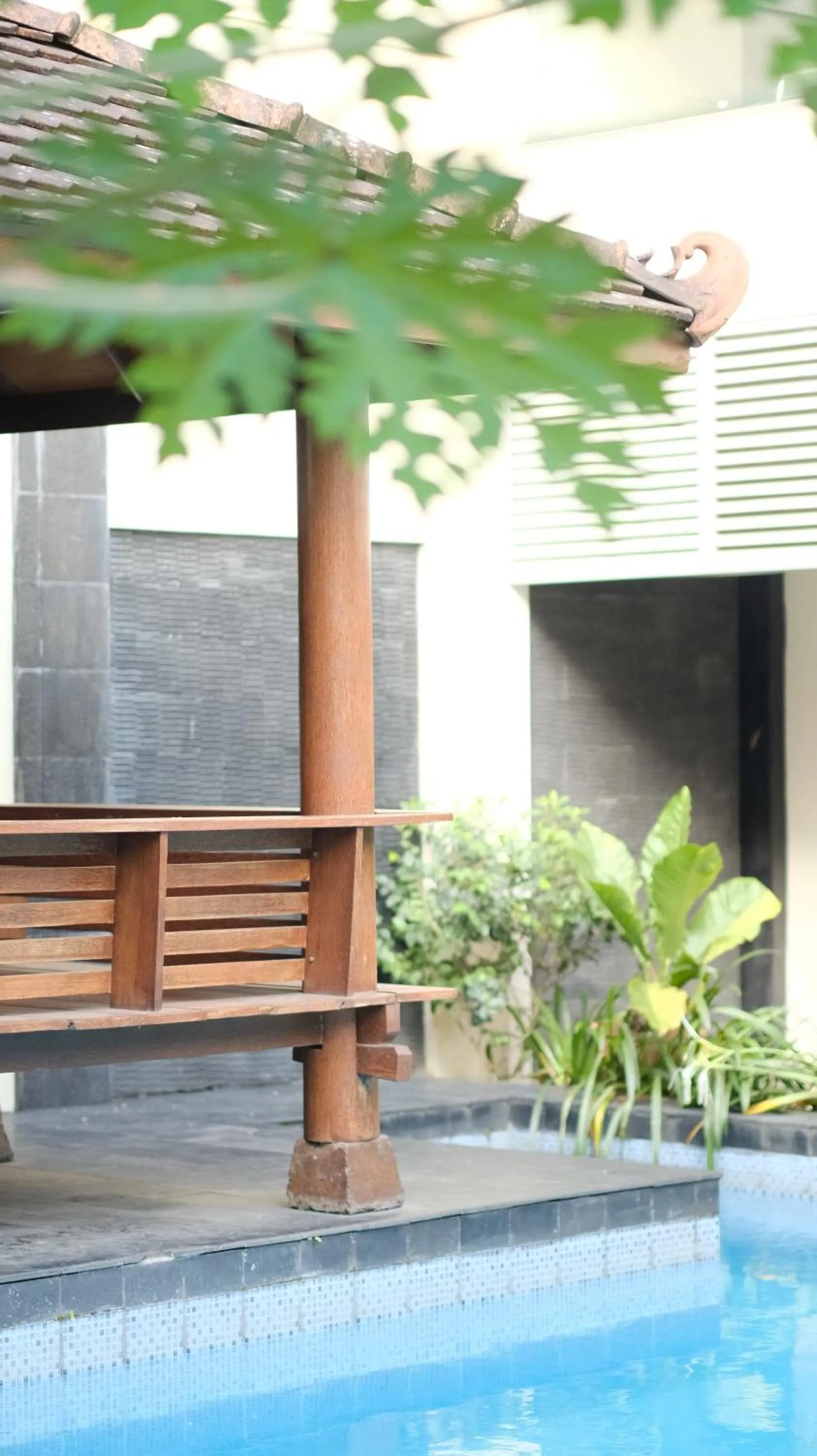 Pool view in griya desa hotel & pool