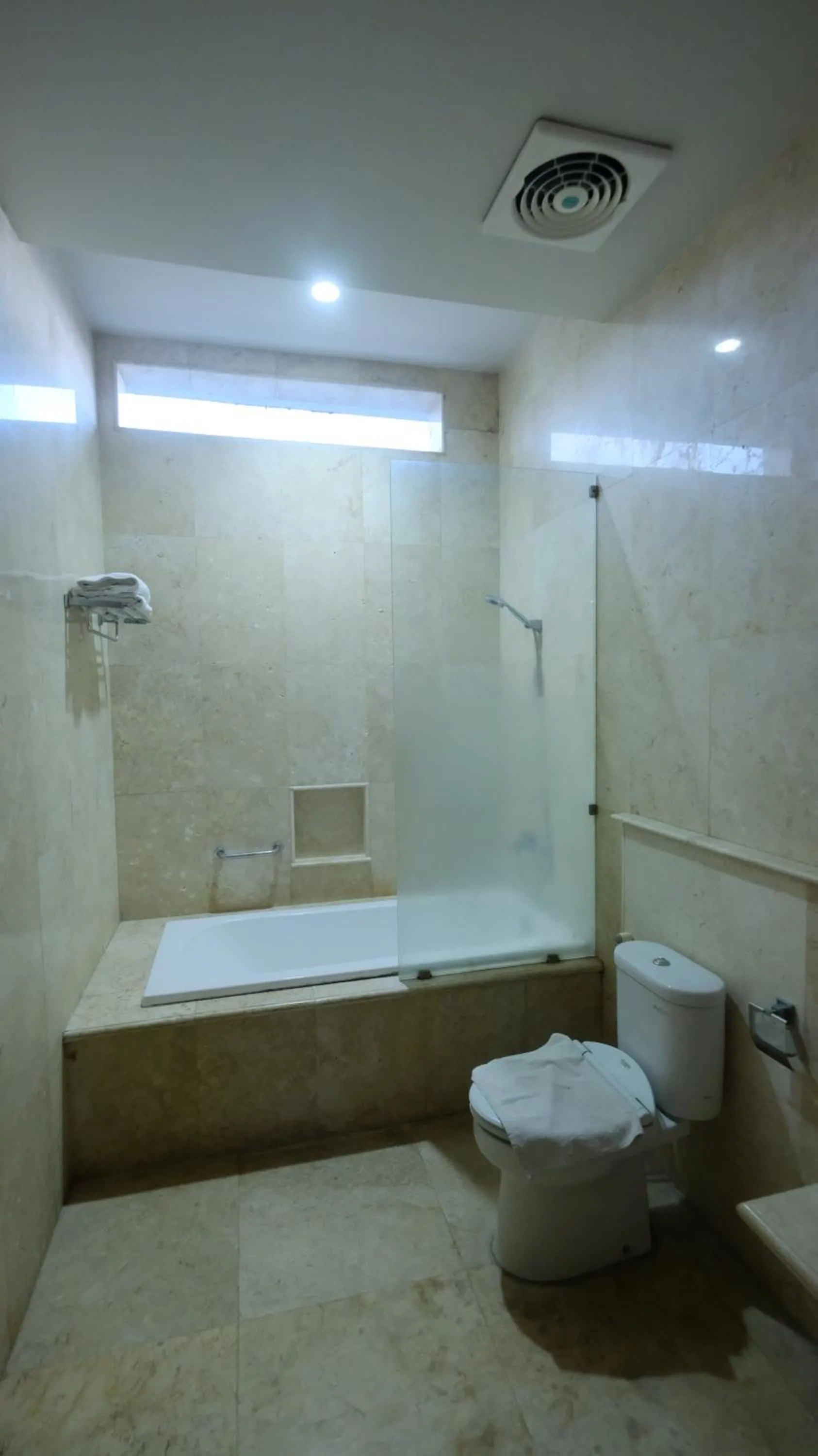 Bathroom in griya desa hotel & pool