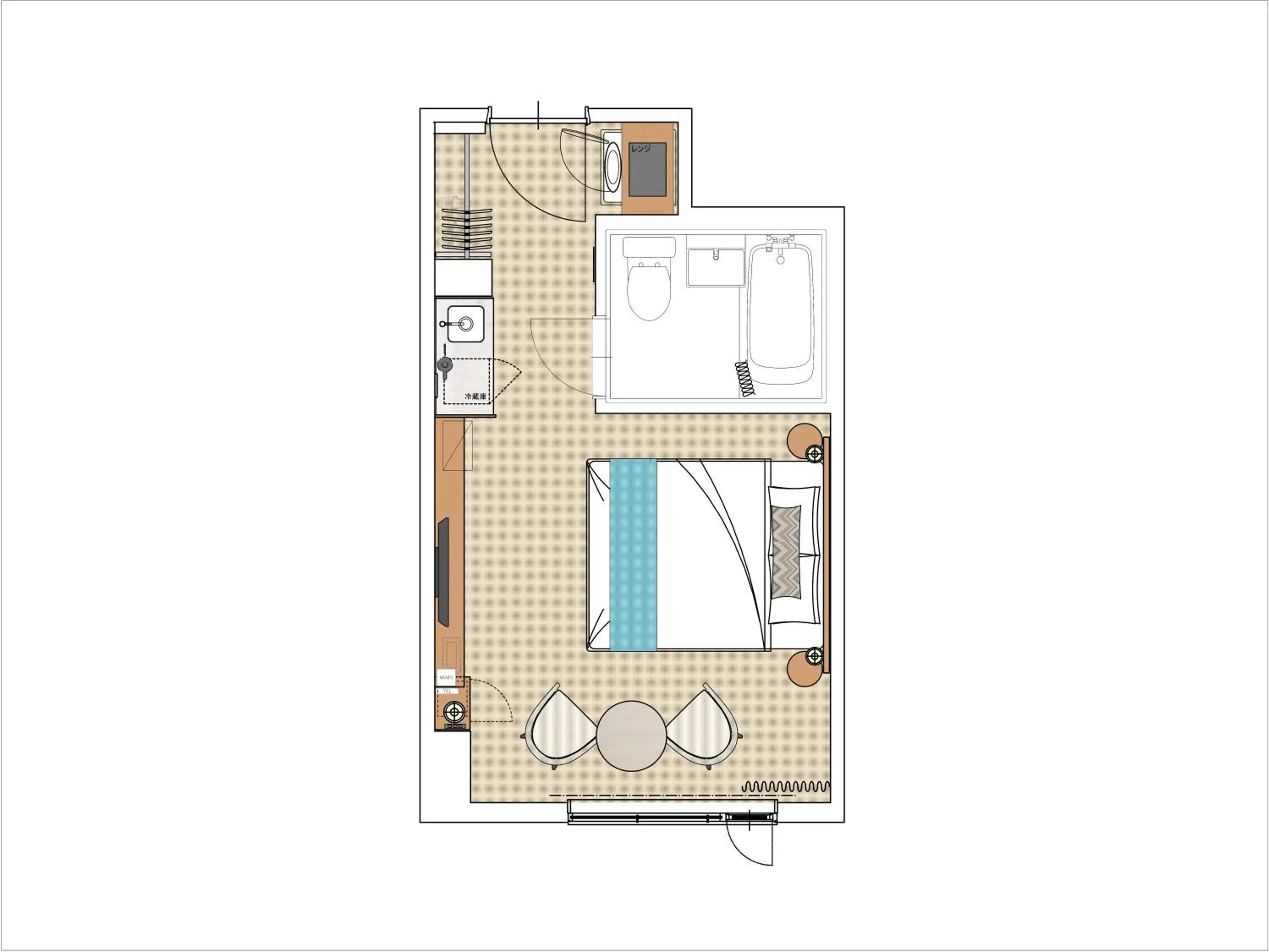 Floor plan in Tokyu Stay Okinawa Naha