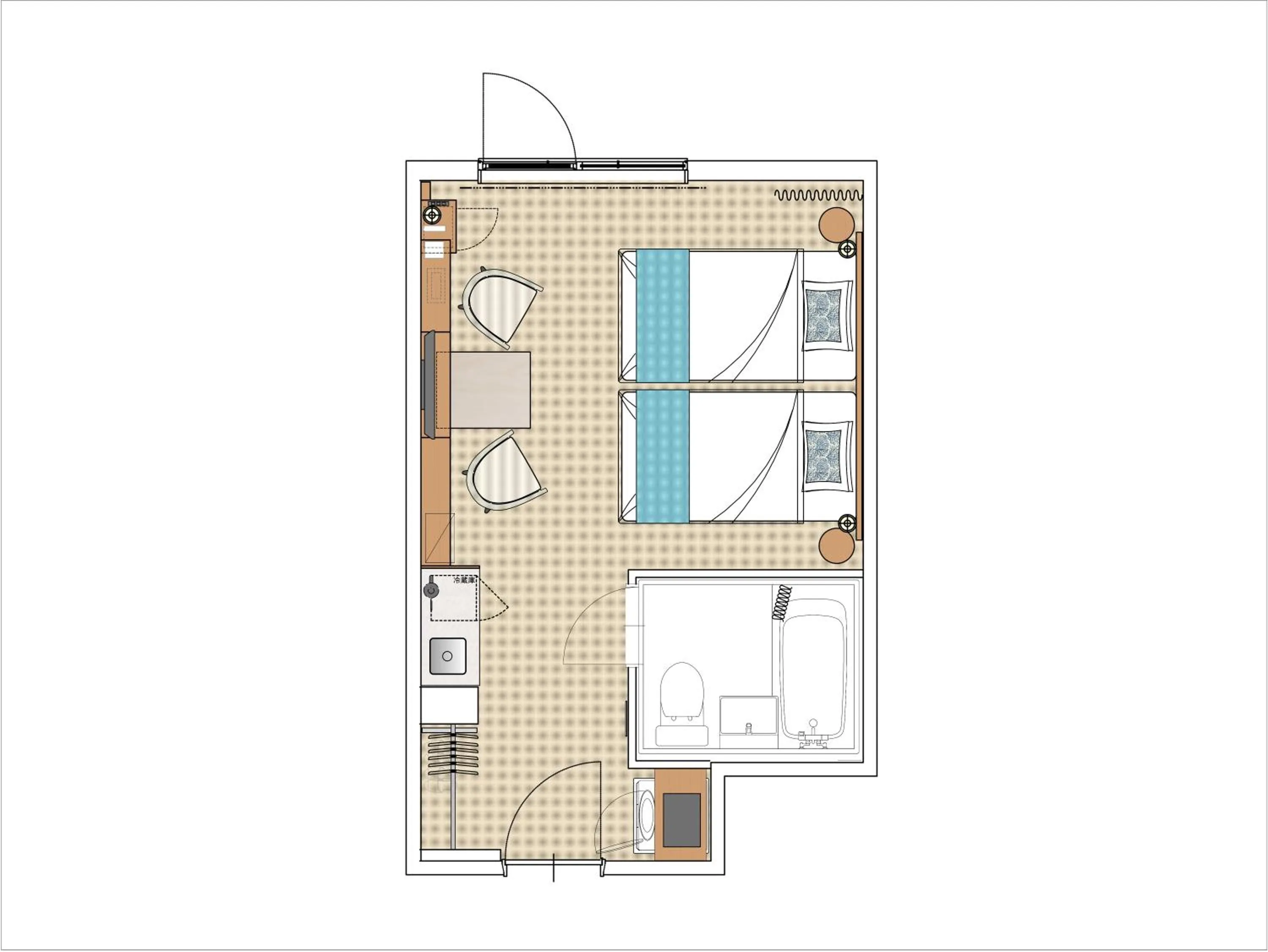 Floor plan in Tokyu Stay Okinawa Naha