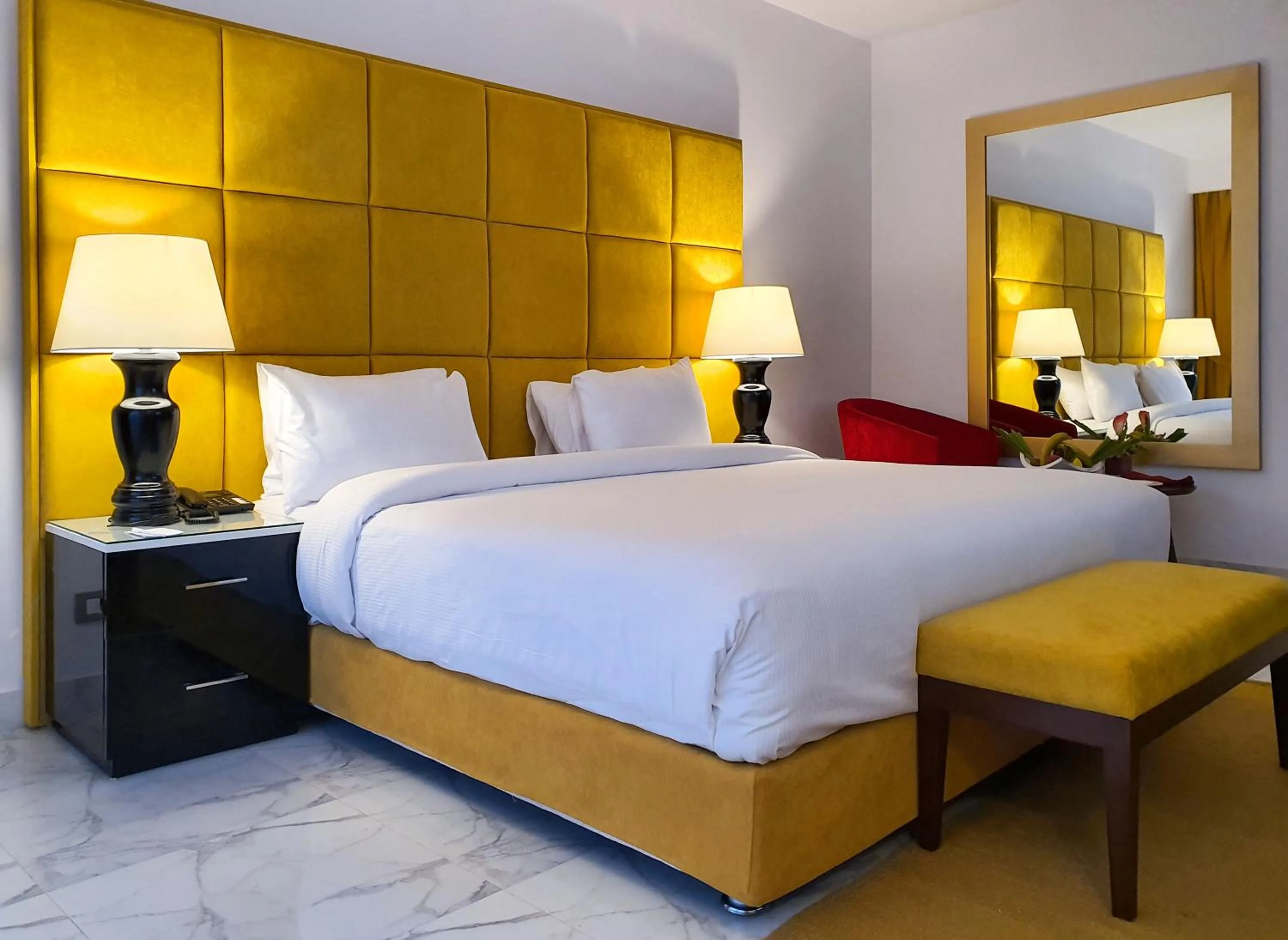 Bedroom, Bed in Porto Said Hotel & Spa