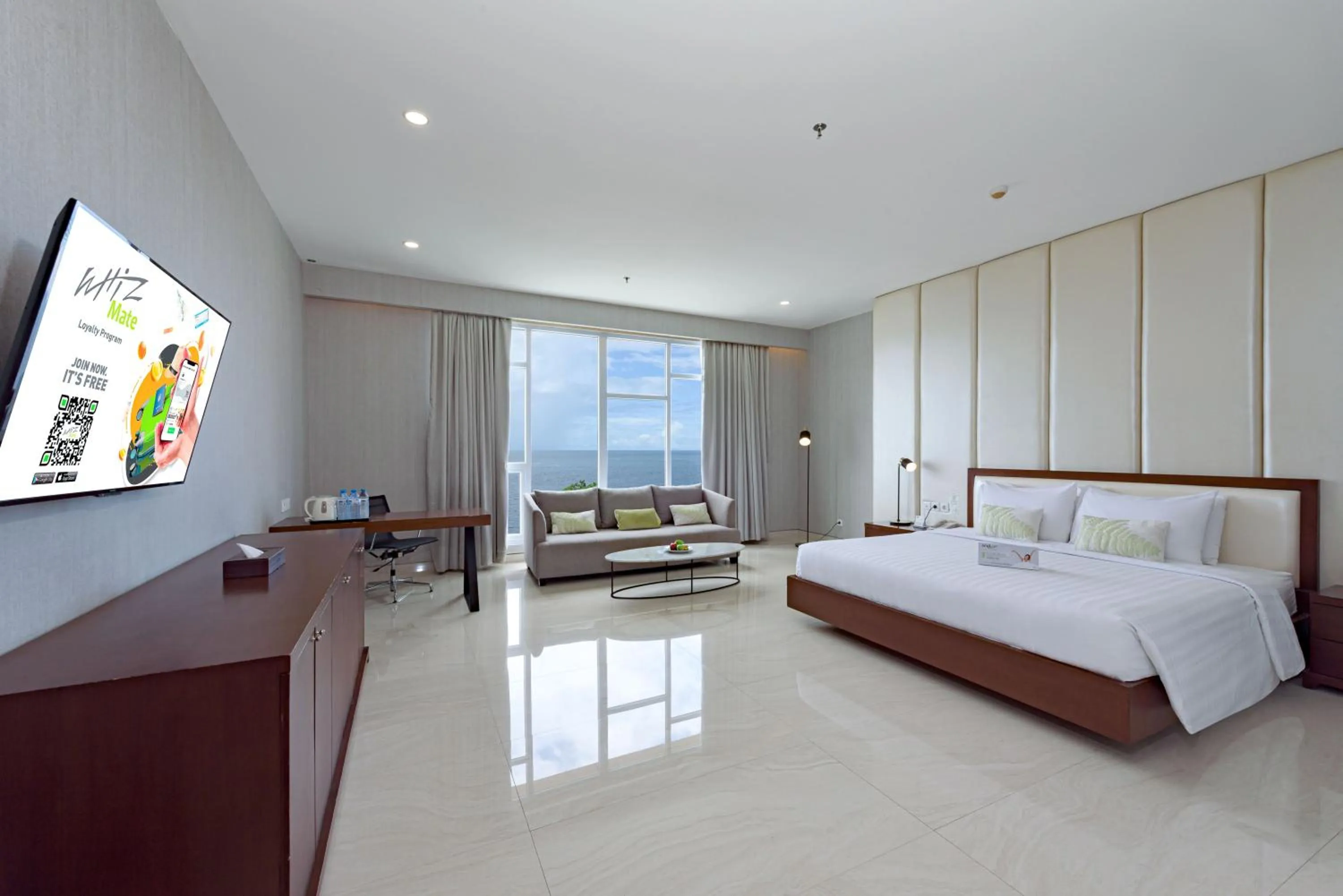 Bed in Grand Whiz Megamas Manado
