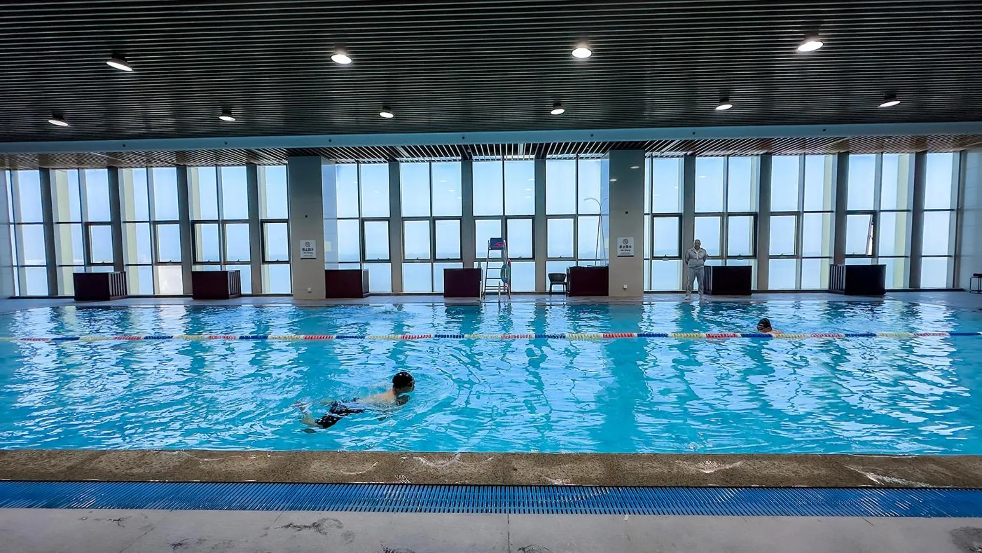 Pool view in Crowne Plaza Zhenjiang by IHG