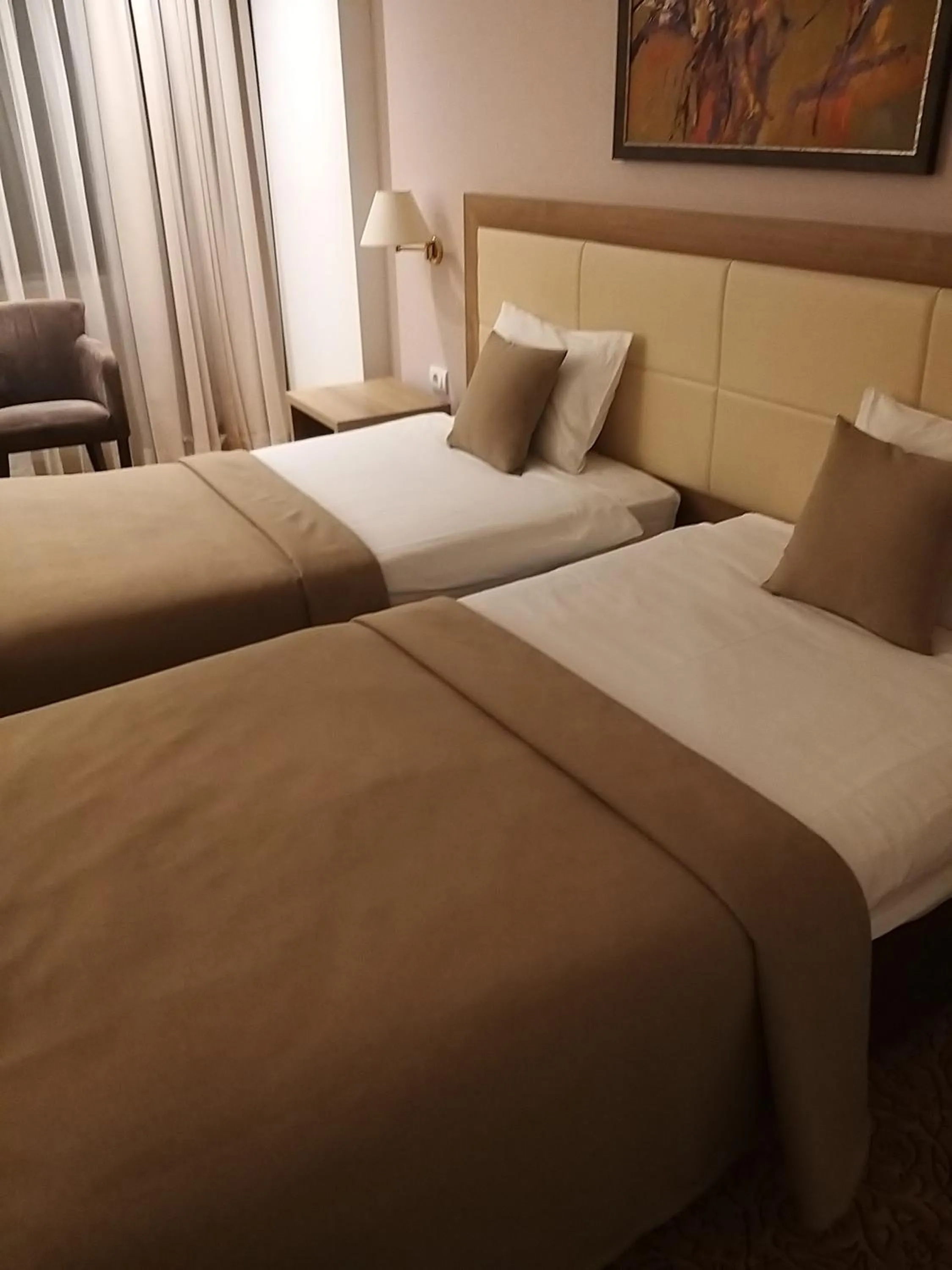 Bed in New City Hotel & Restaurant Niš
