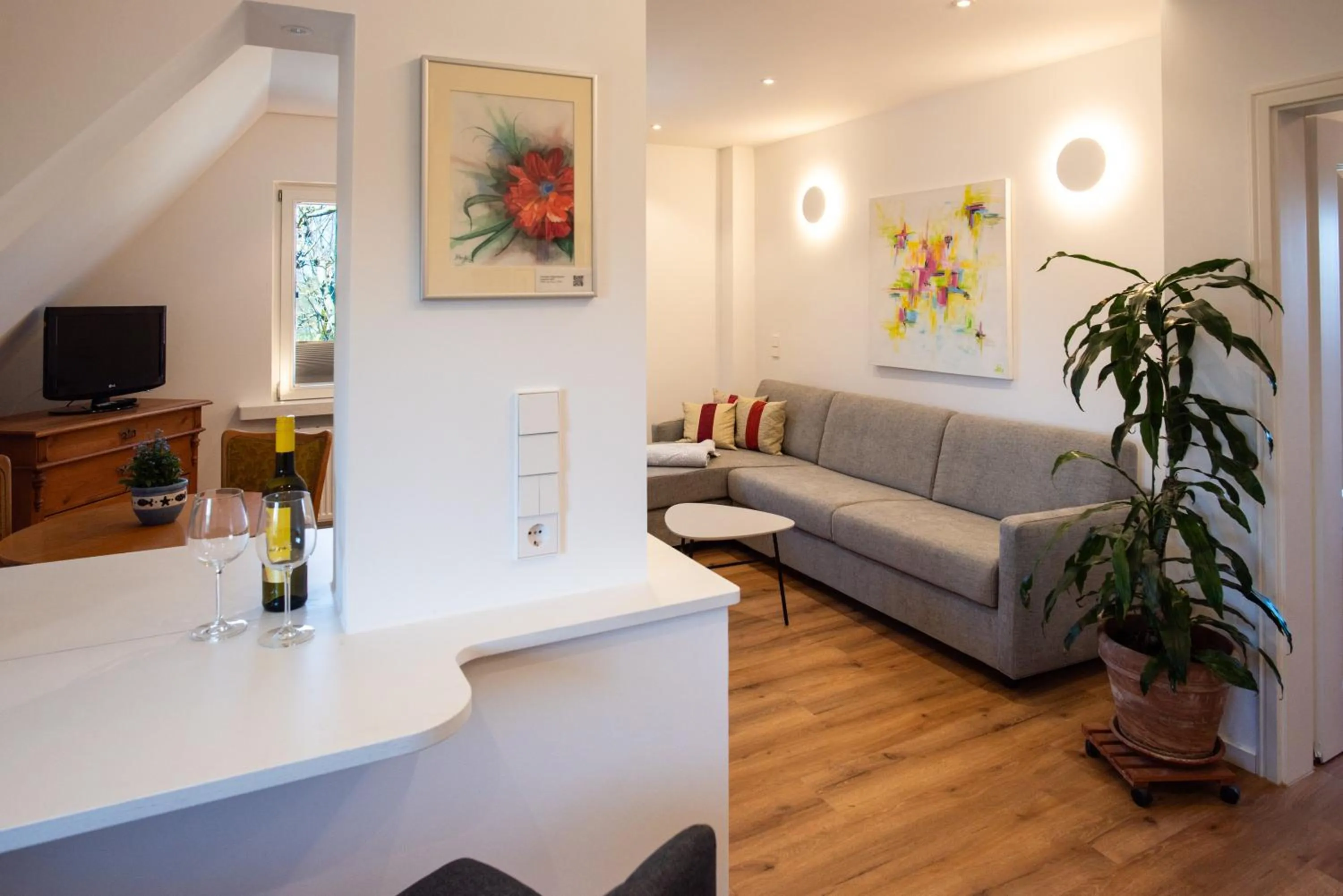 TV and multimedia in Insel-Hof Reichenau Hotel-garni