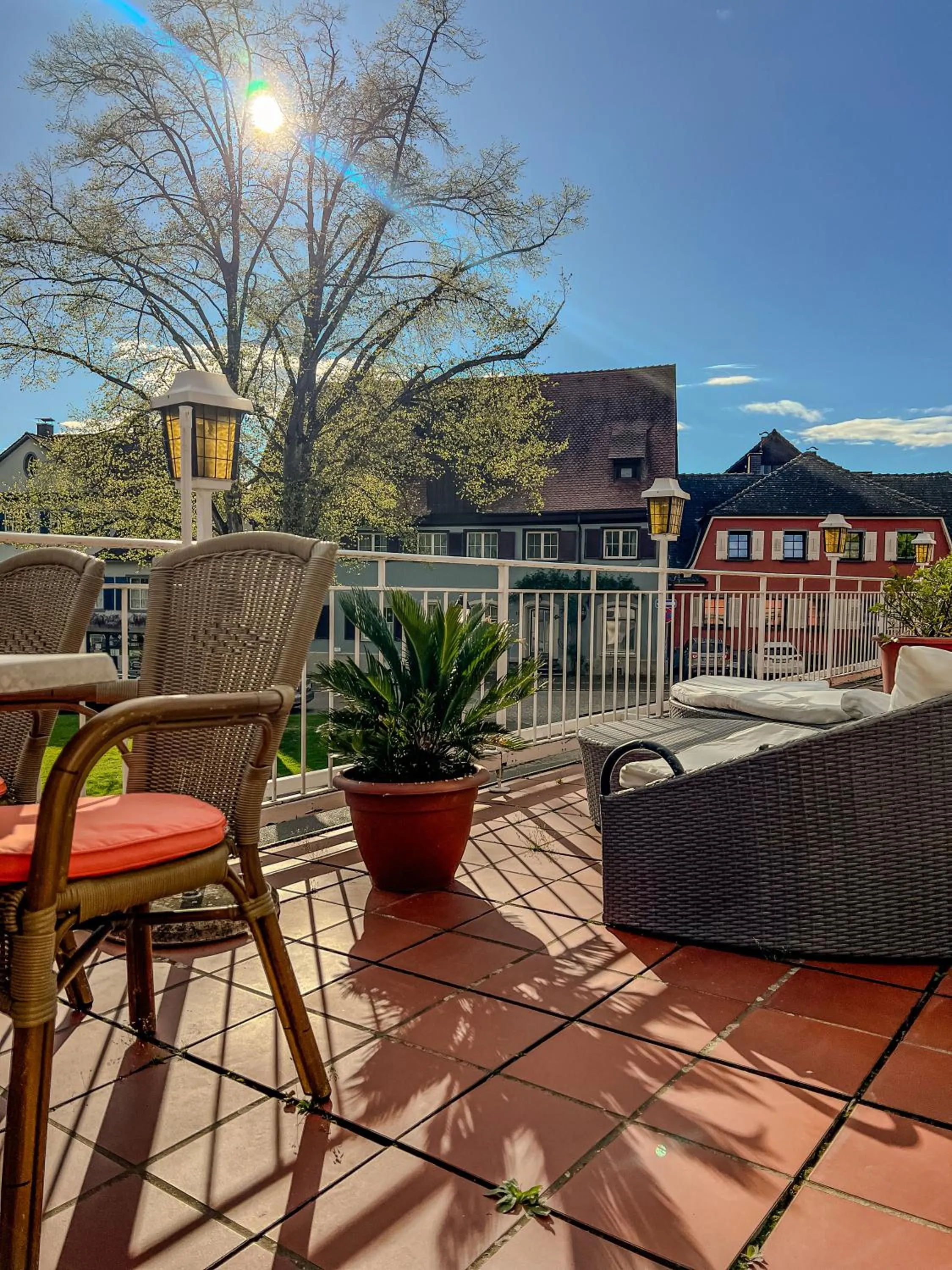 Balcony/Terrace in Insel-Hof Reichenau Hotel-garni