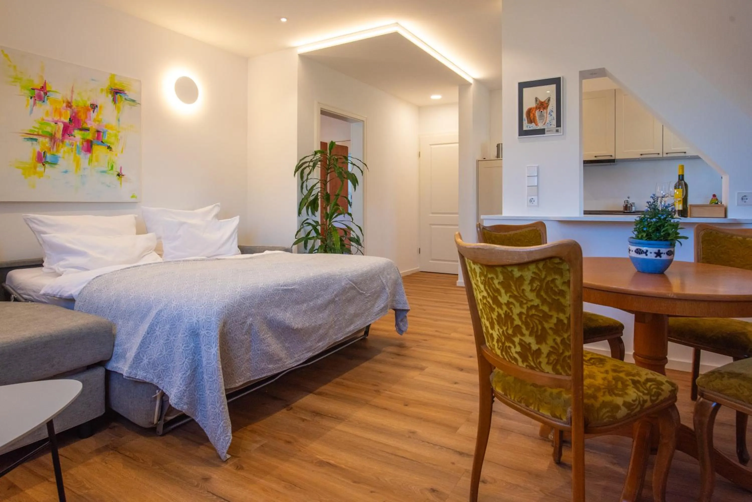 Bed in Insel-Hof Reichenau Hotel-garni