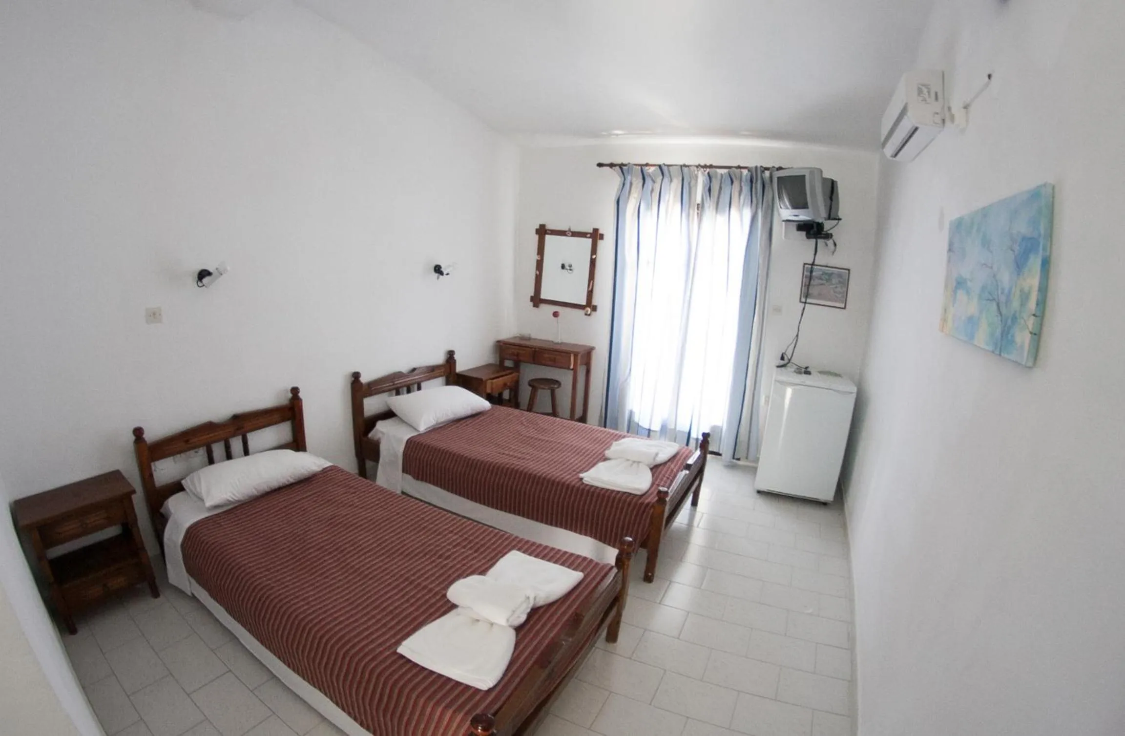 Balcony/Terrace, Bed in Kefalonia Beach Hotel & Bungalows