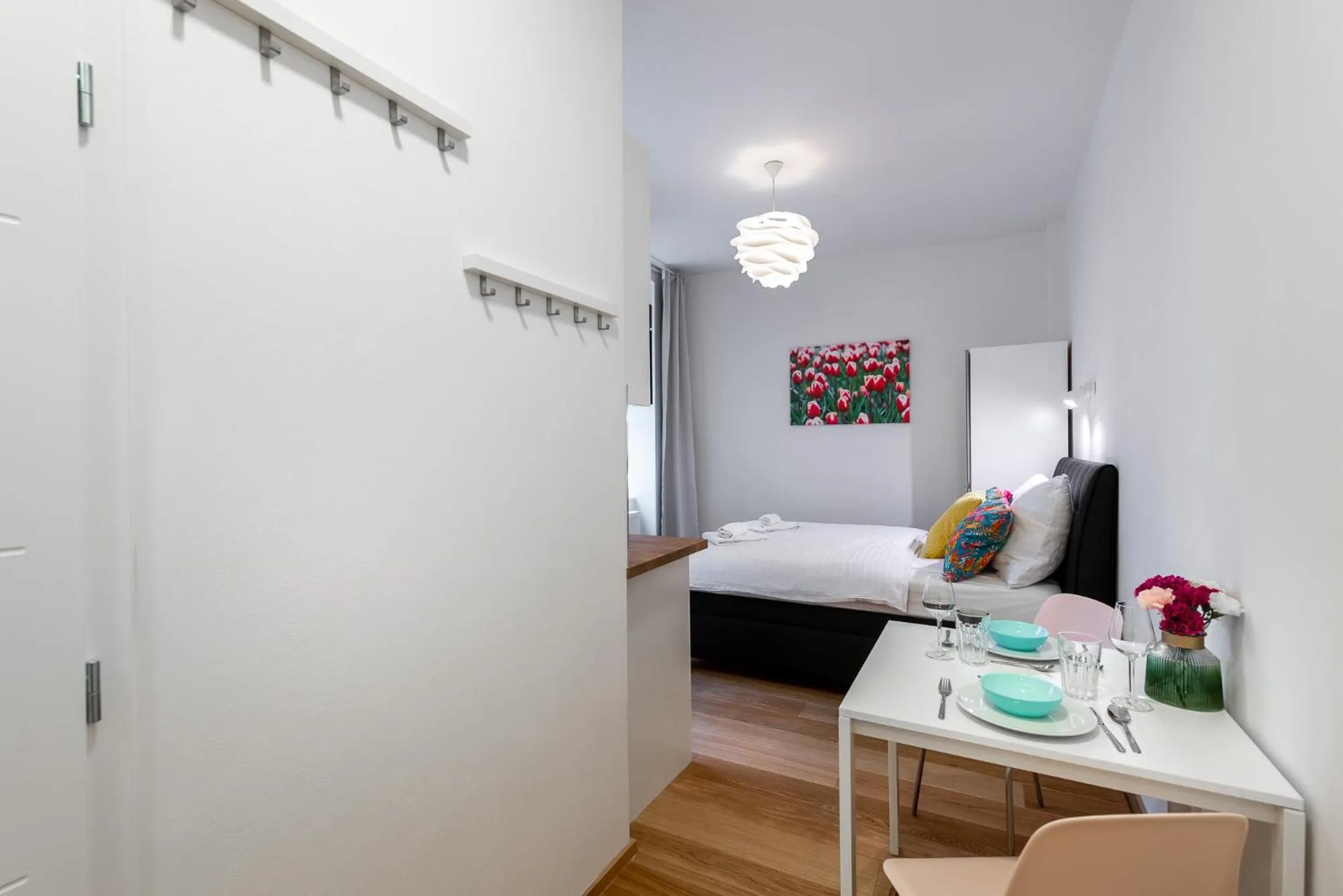 Bed in Tesnov Residence Apartments