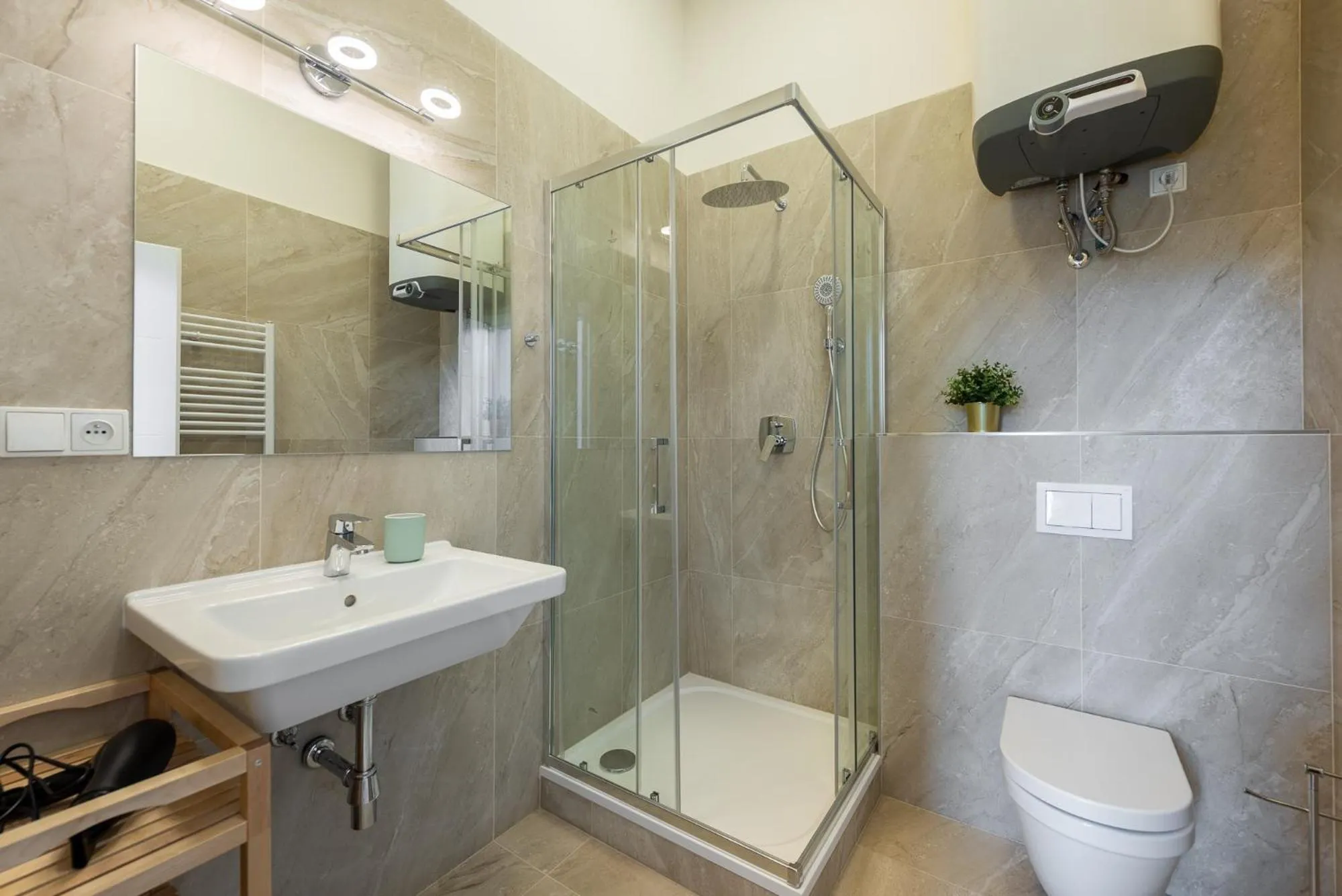 Shower in Tesnov Residence Apartments